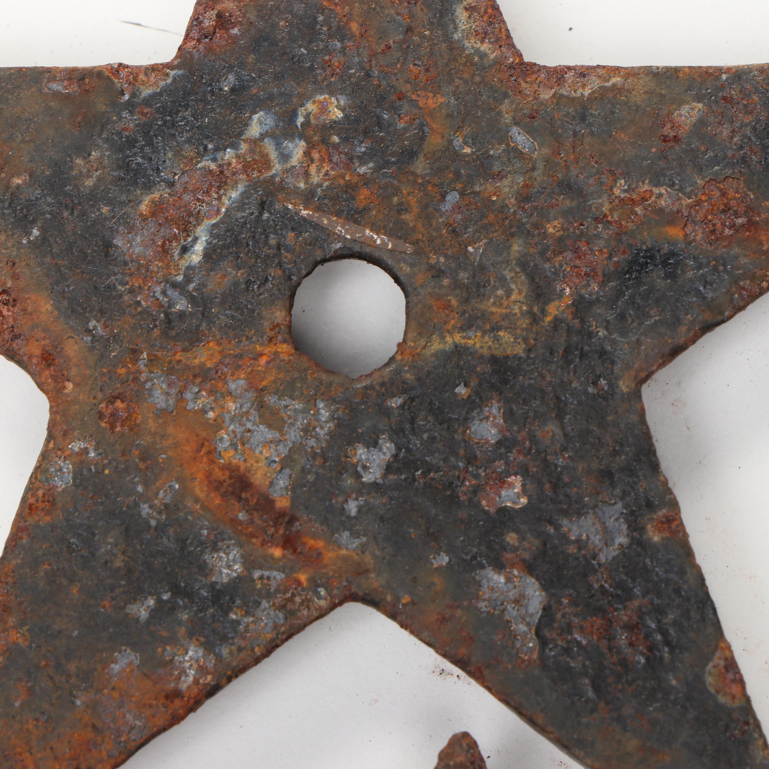 Cast Iron Star Building Plates Architectural Salvage