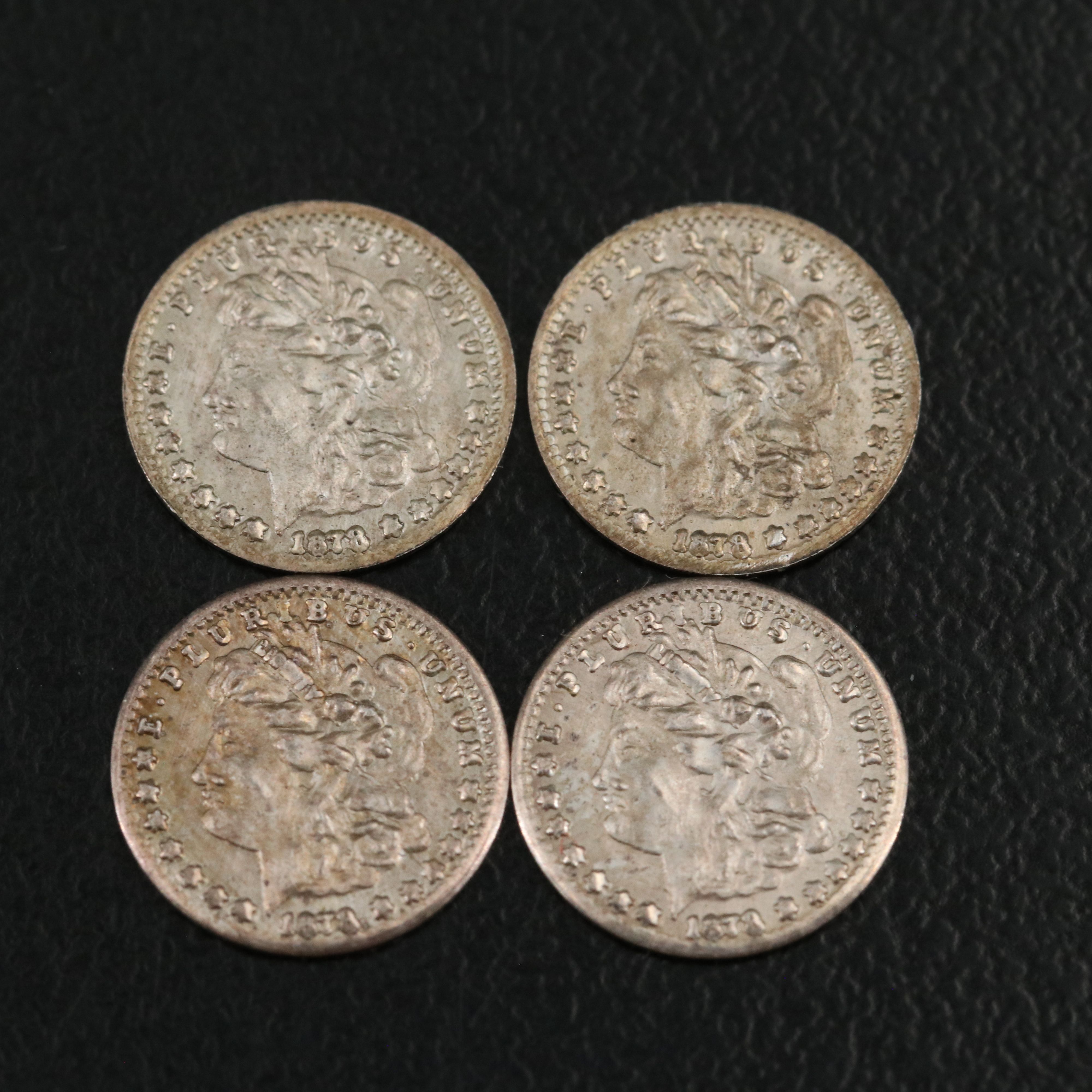 Nine Miniature Fine Silver Morgan Dollar Replicas and More