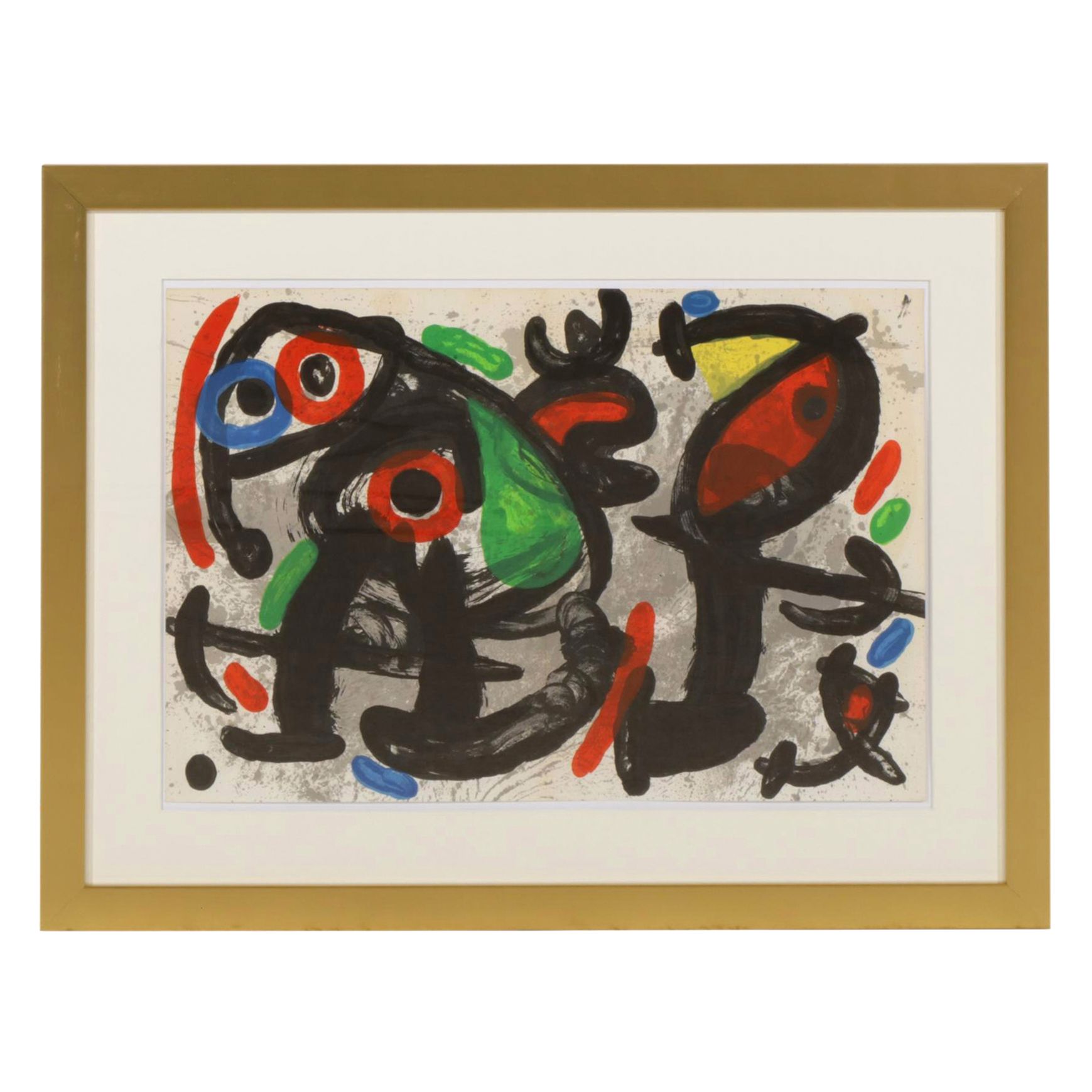Joan Miró Color Lithograph from Derrière le Miroir "Ronde de Nuit," 1970
