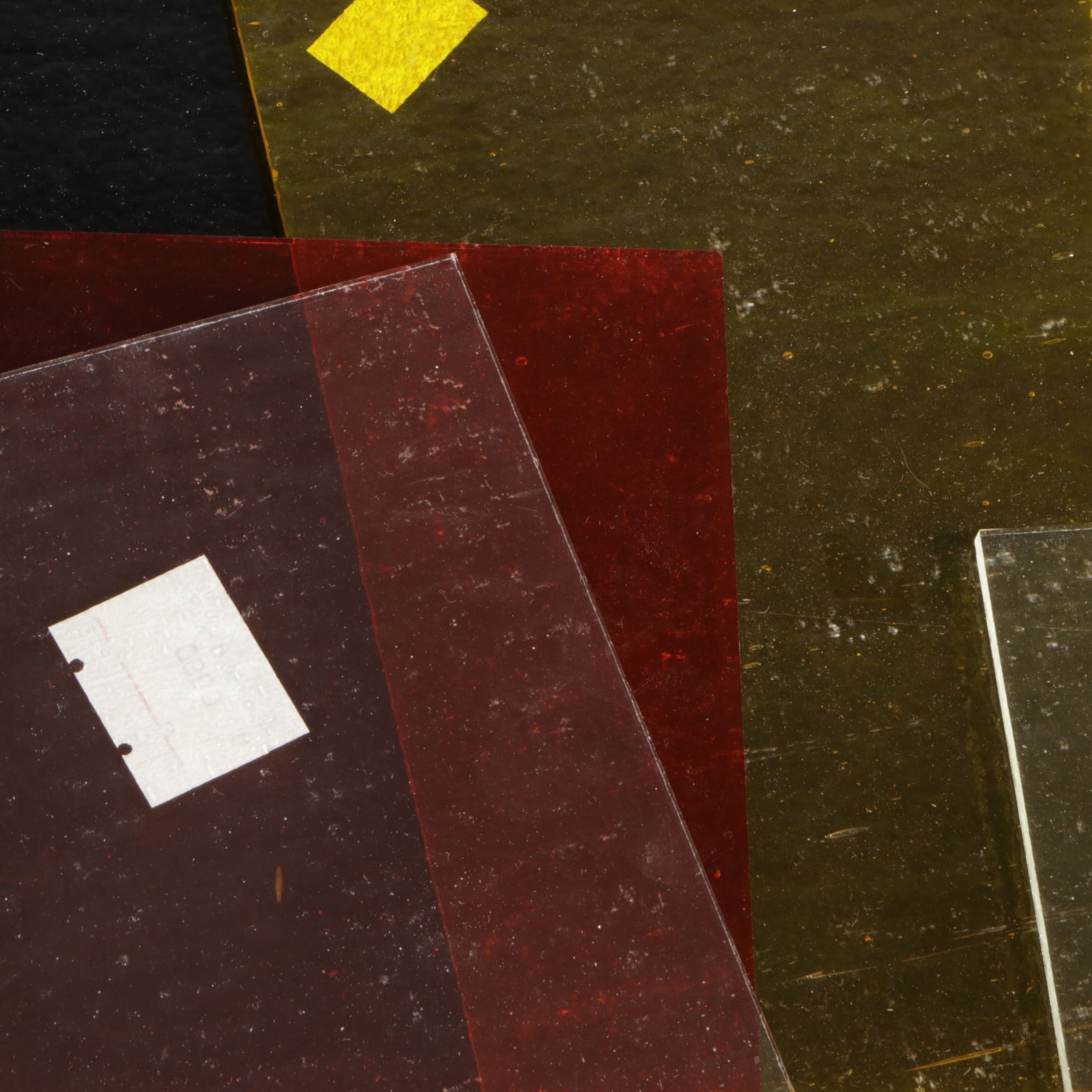 Clear, Granite Texture & Other Art Glass Sheets and Scraps