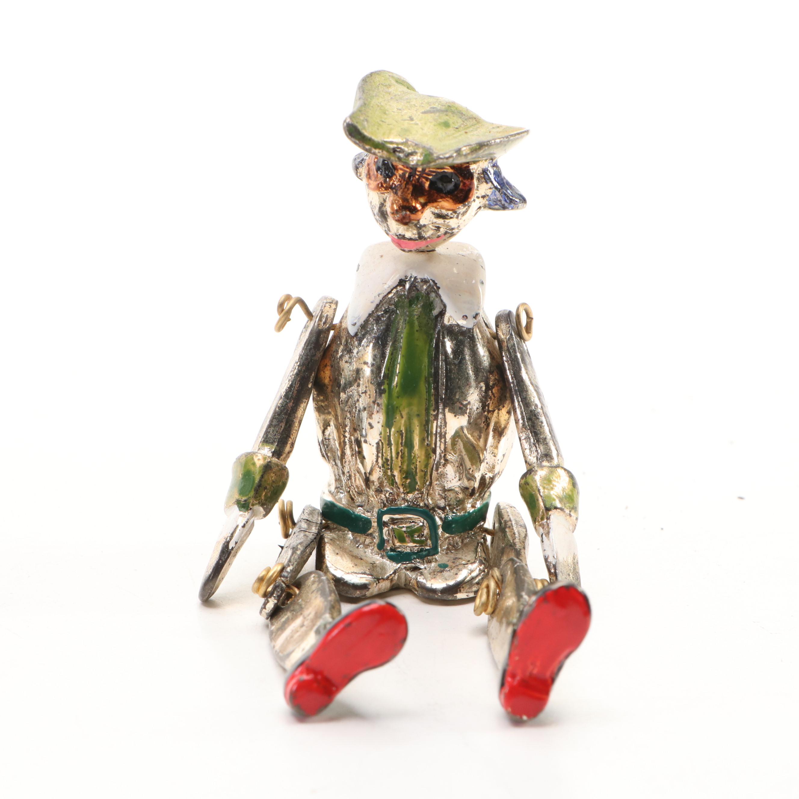 Welded Washer, Nut and Bolt Musicians with Wire Jointed Metal Carnevale Jester