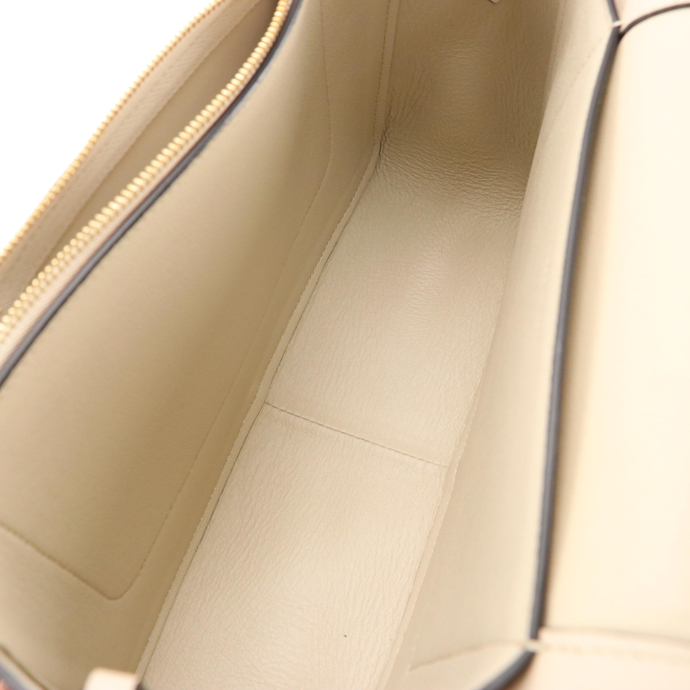 Céline Medium Frame Shoulder Bag in Grege and Storm Calfskin Leather, With Tag