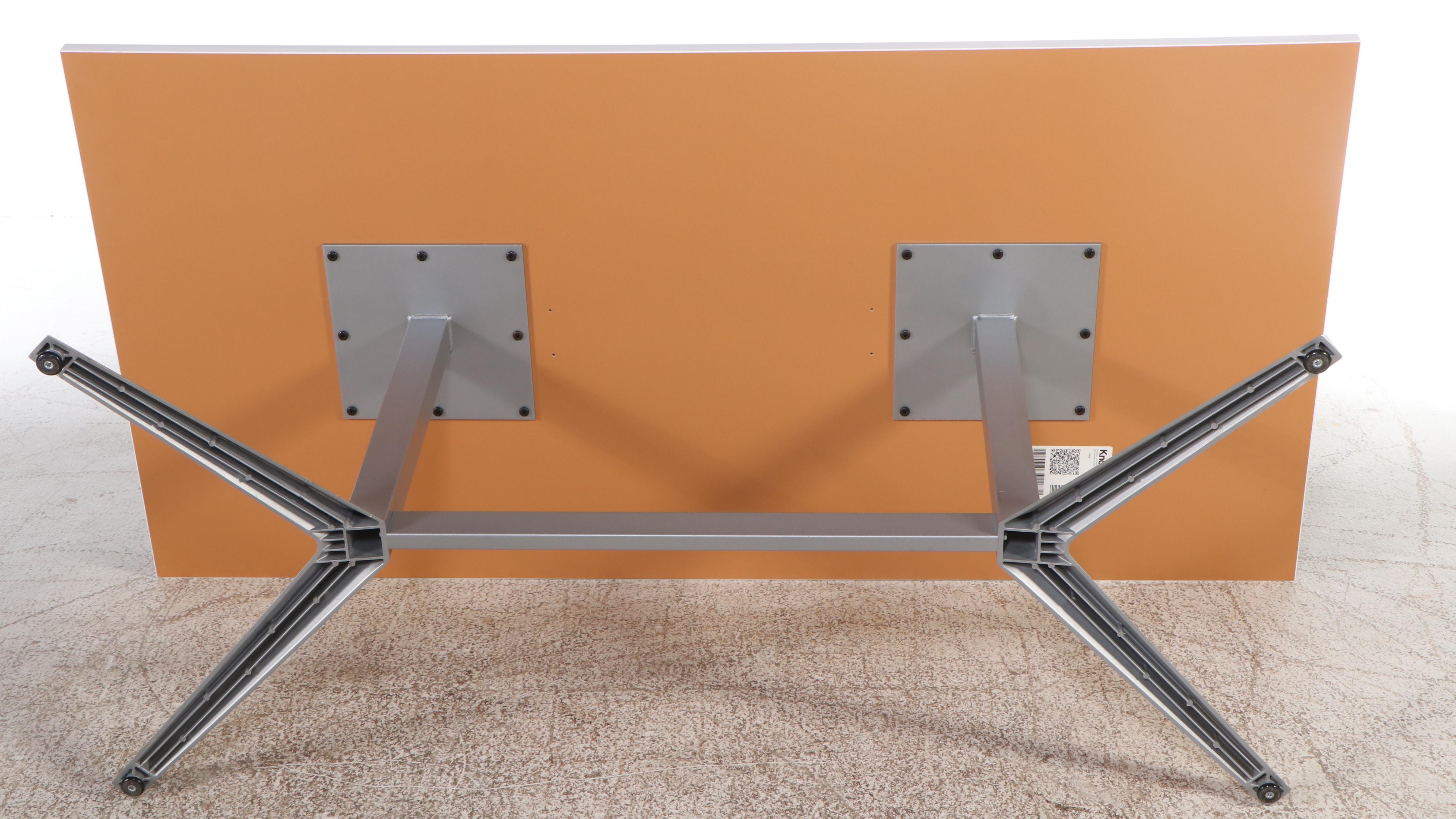 Knoll Contemporary Laminate Table with Metal Frame