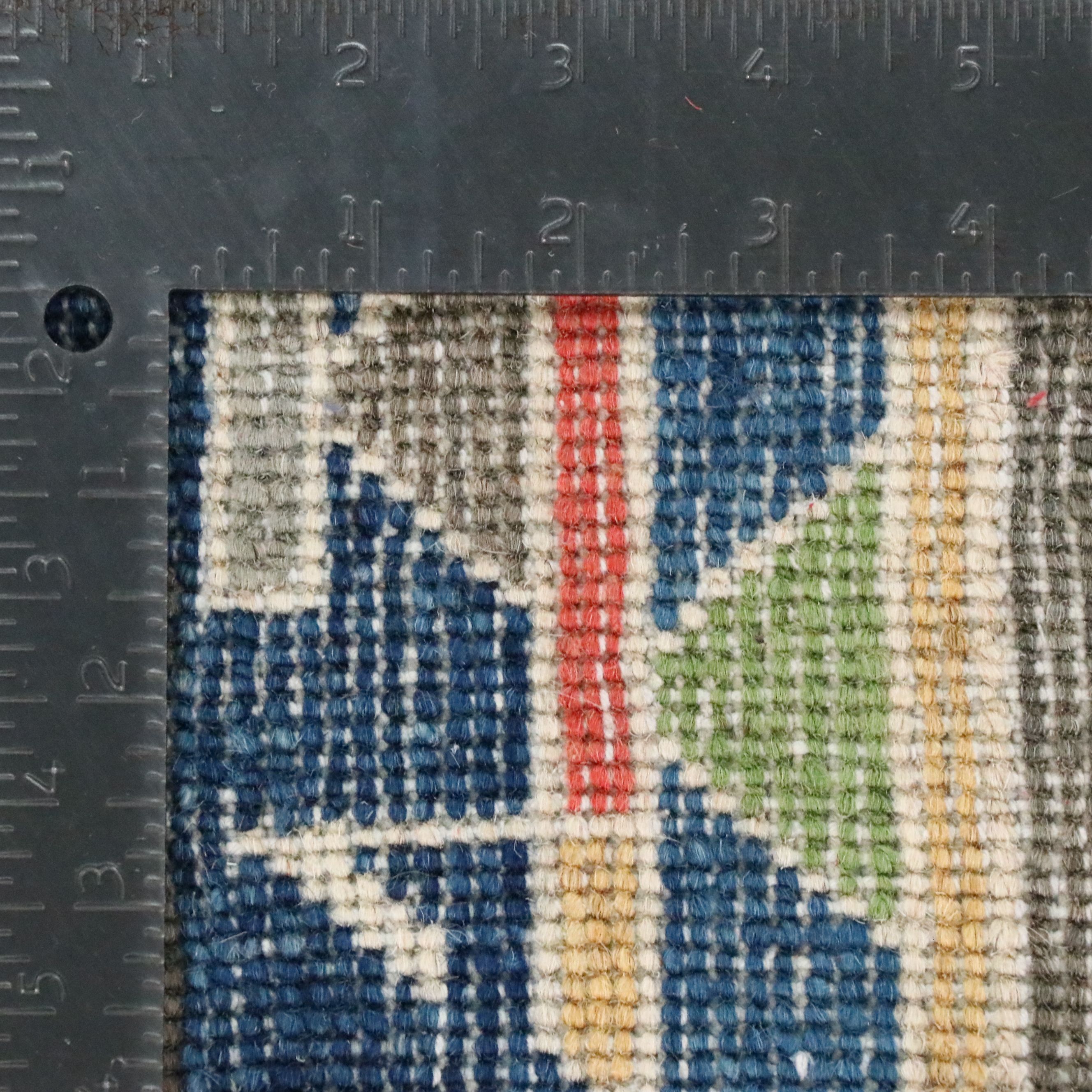 5' x 7'3 Hand-Knotted Afghan Pictorial War Area Rug