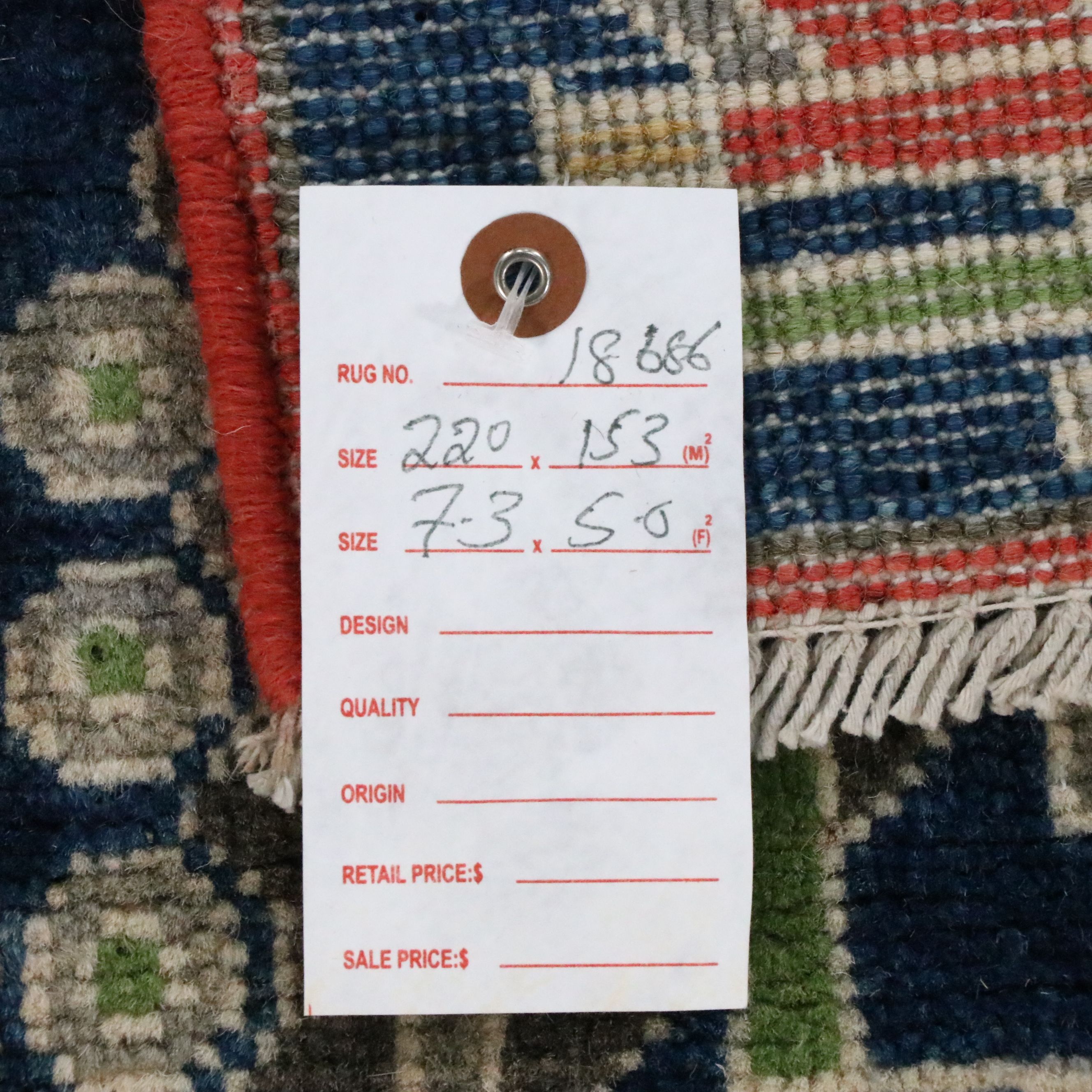 5' x 7'3 Hand-Knotted Afghan Pictorial War Area Rug