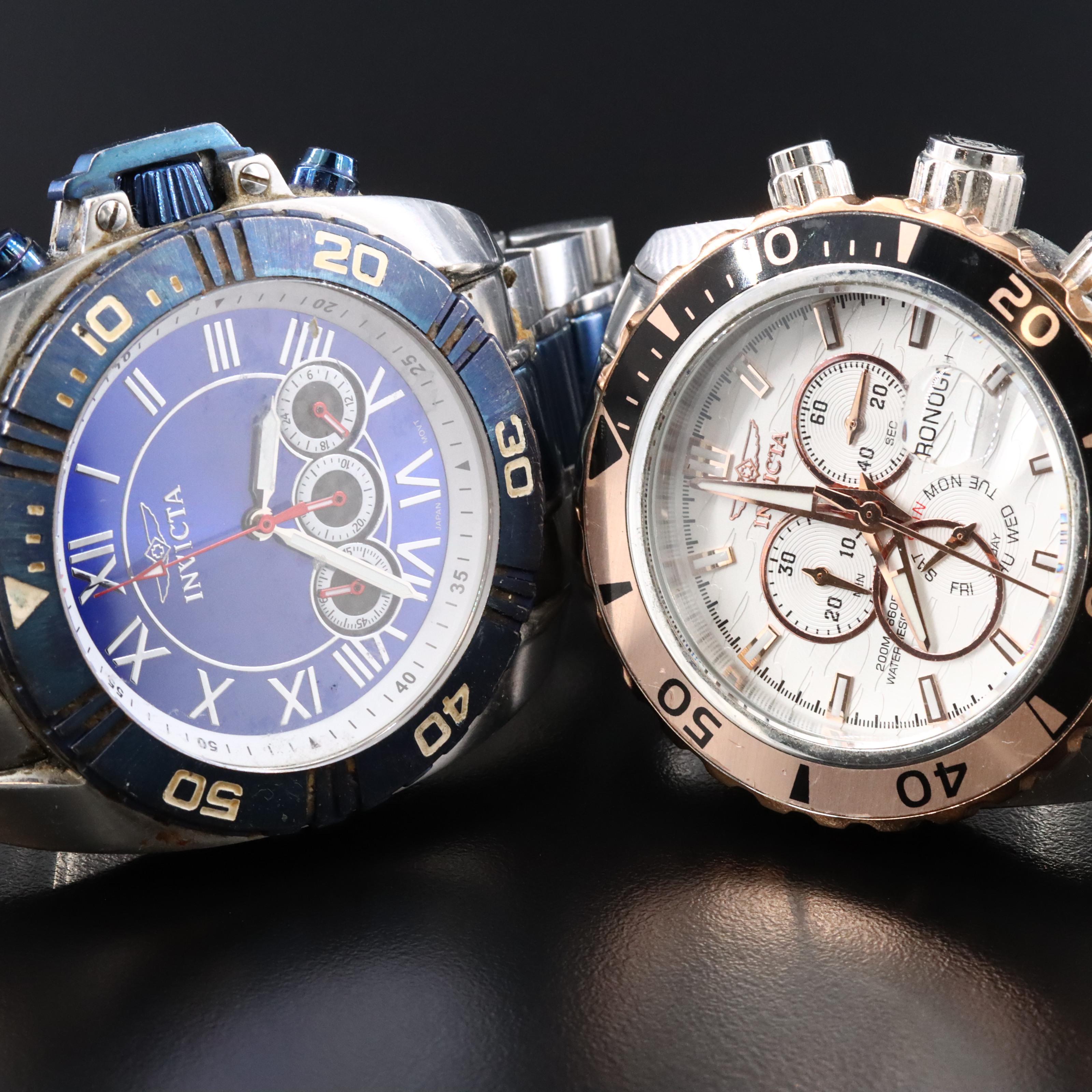 Invicta Reserve Diver, Pro Diver and S1 Rally Watches
