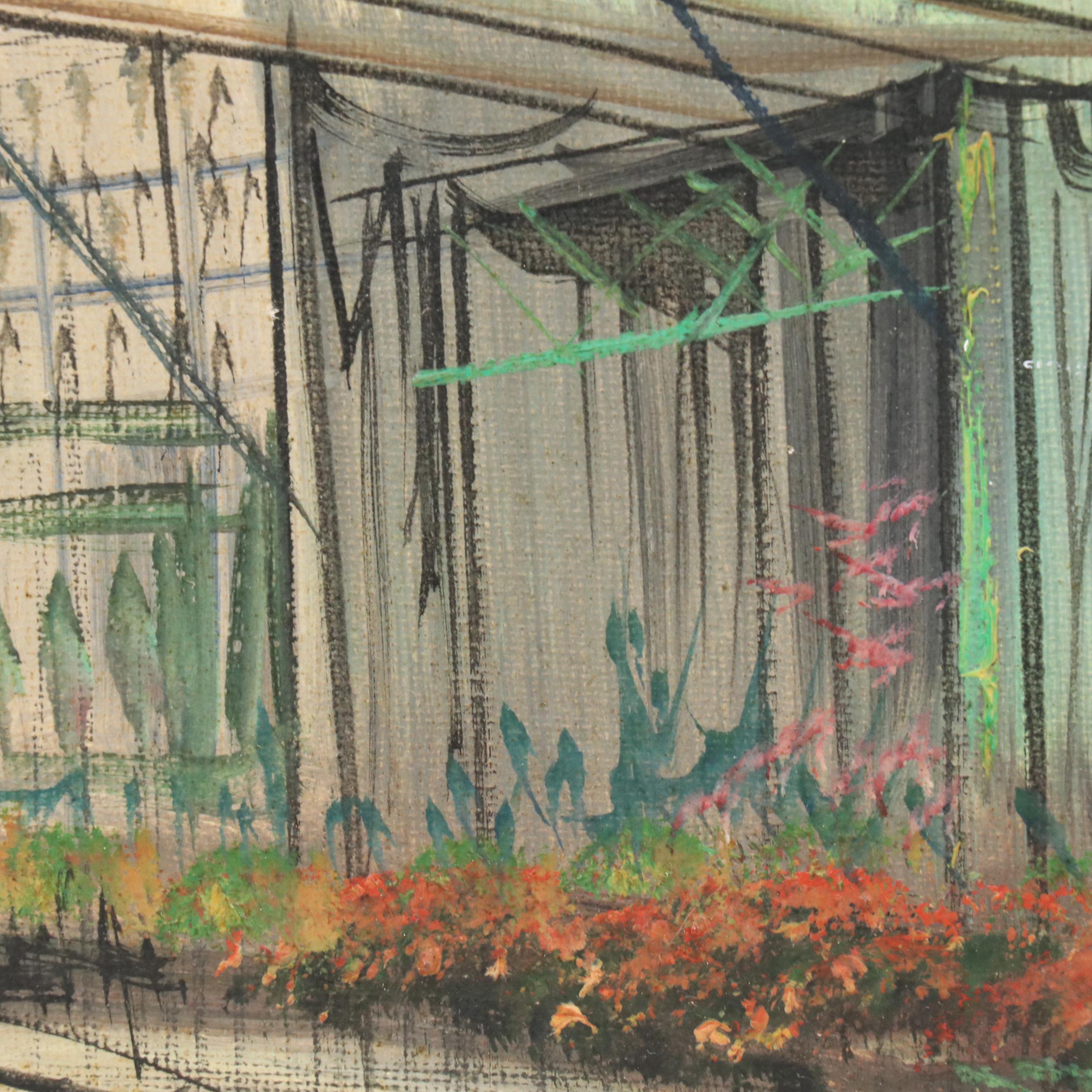 Paul Lambert Modernist Oil Painting "La Madeleine, Paris"