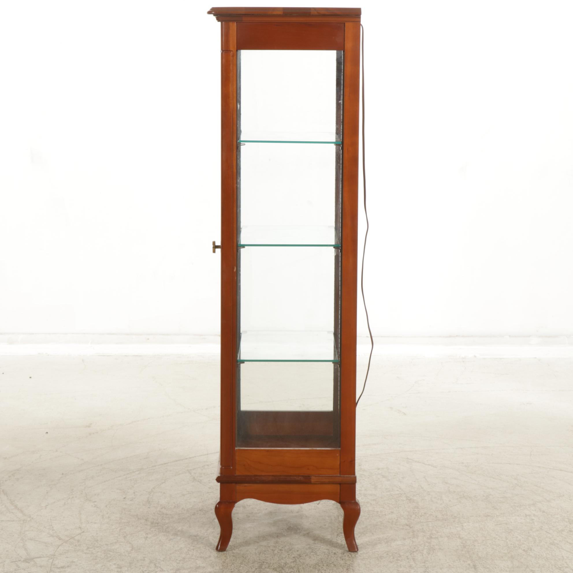 Carl Forslund Father and Three Sons Cherry Curio Cabinet