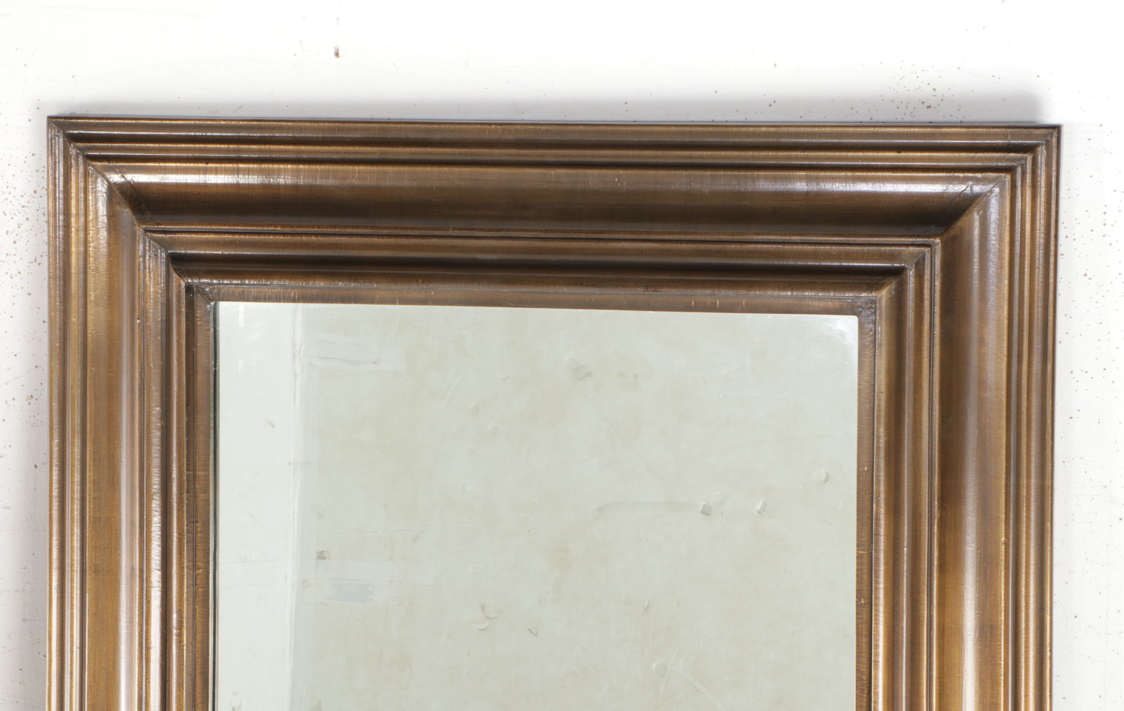 Gilt Wood Rectangular Full-Length Wall Mirror