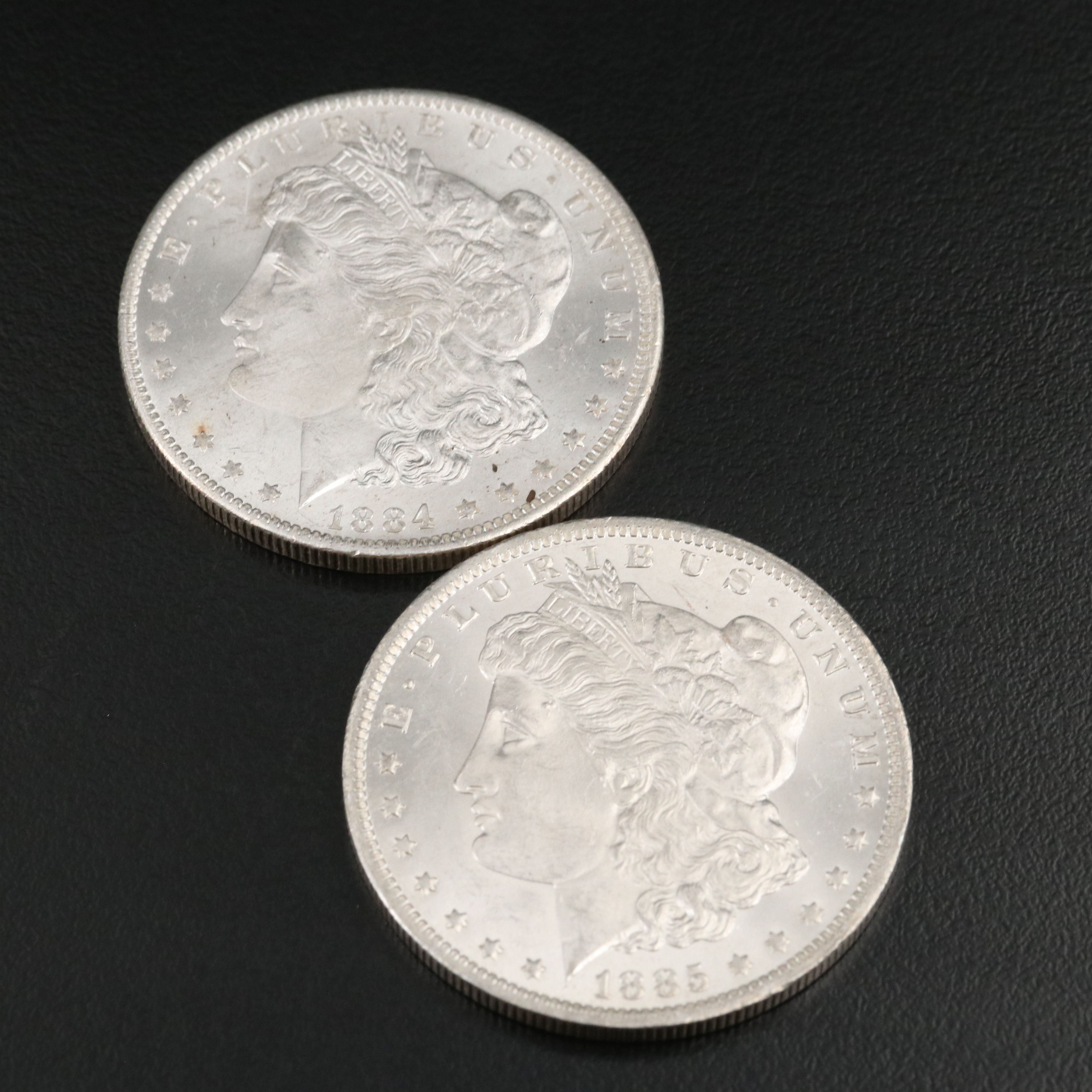 1884-O and 1885-O Morgan silver Dollars