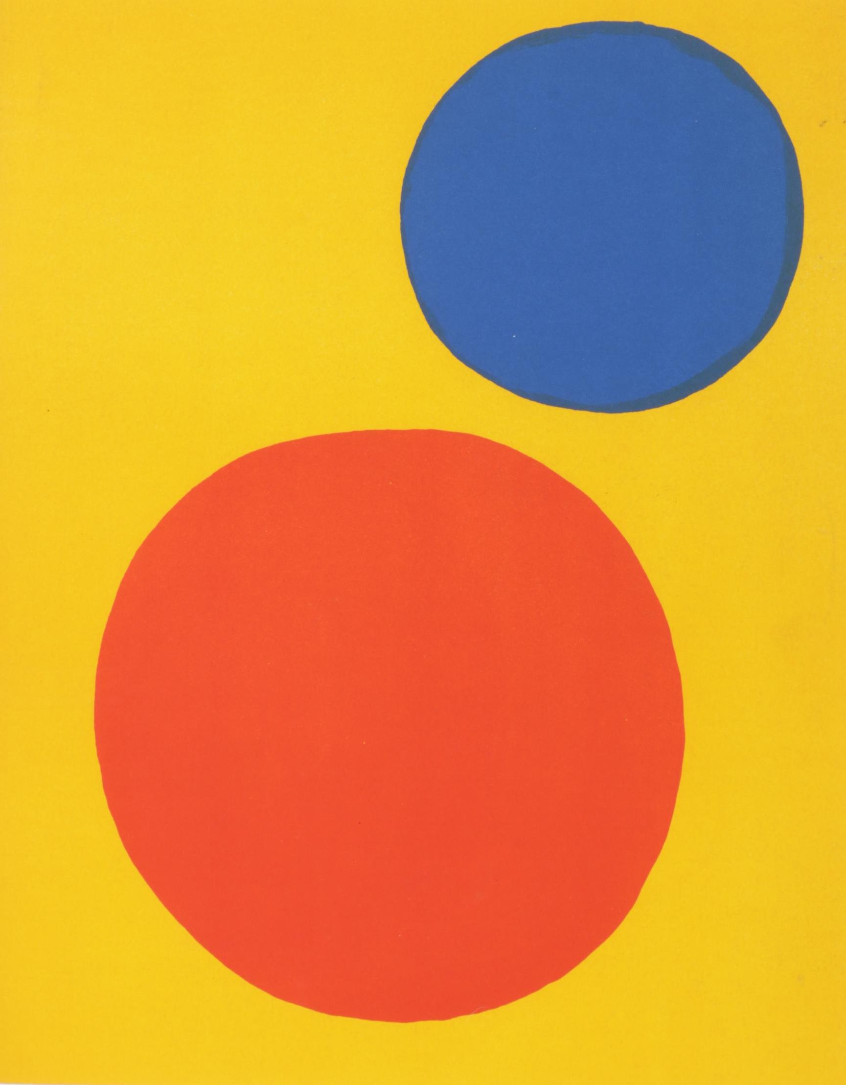 Alexander Calder Color Lithograph for "Derrière le Miroir," 1973