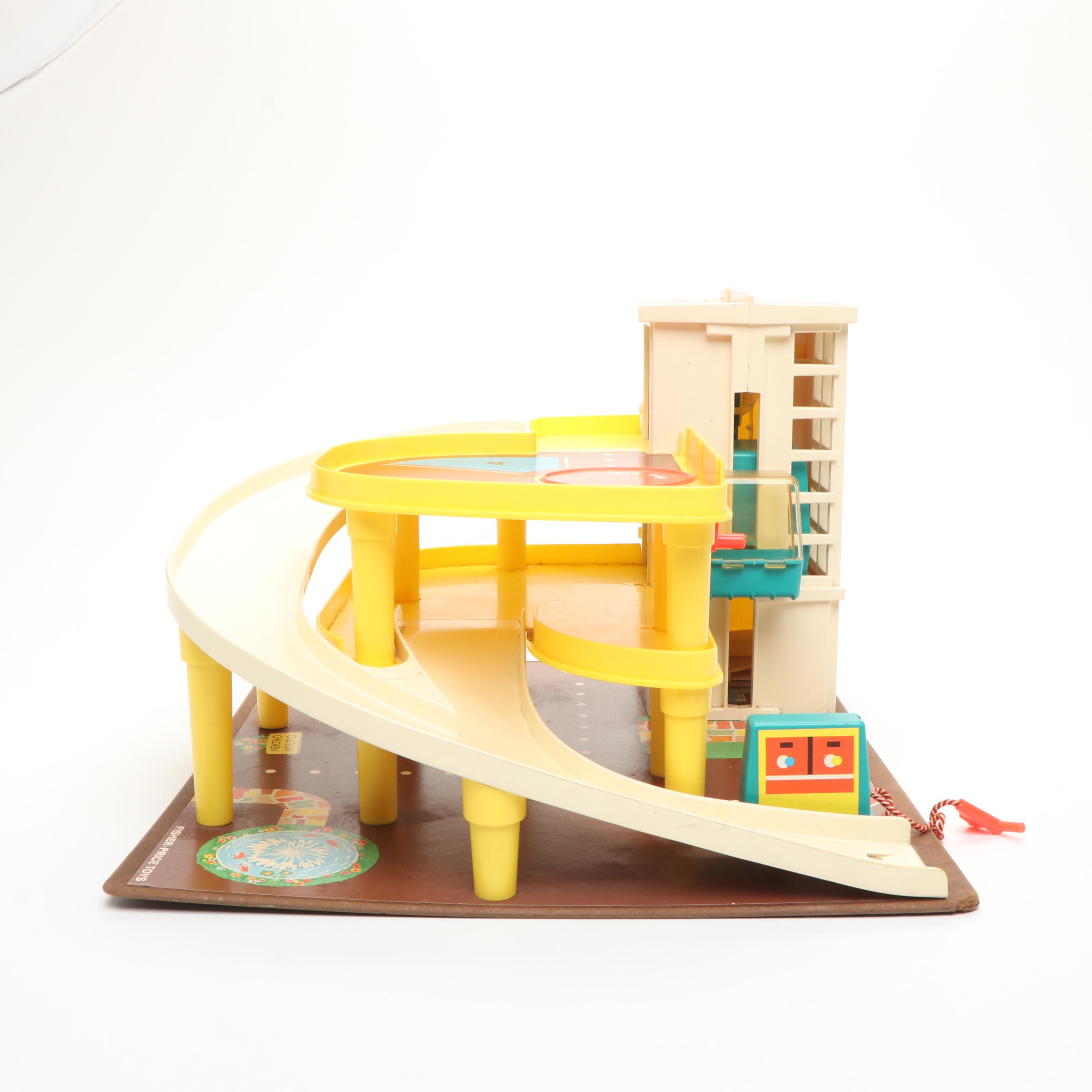 Fisher-Price Parking Ramp Service Center Toy Set, Late 20th Century