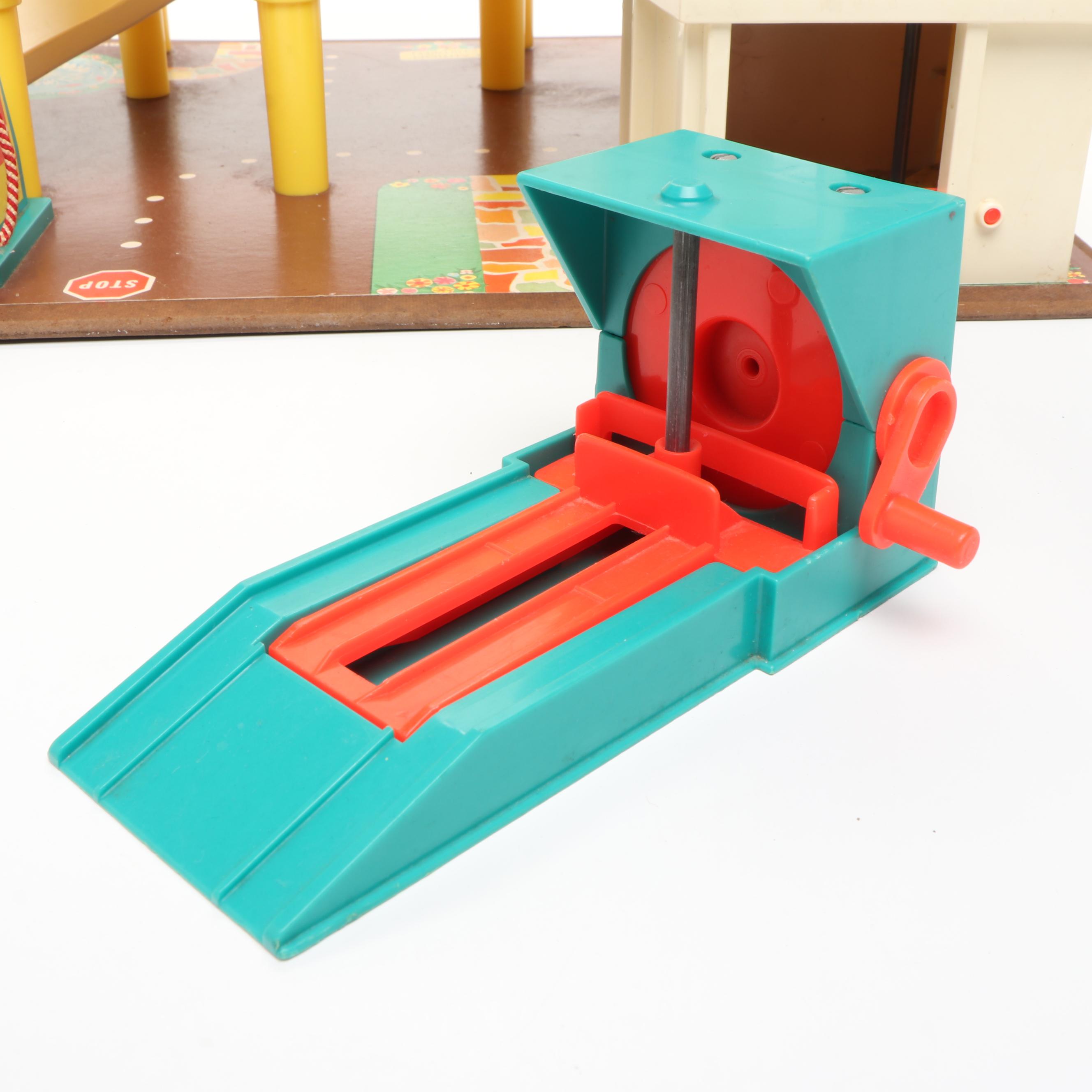 Fisher-Price Parking Ramp Service Center Toy Set, Late 20th Century