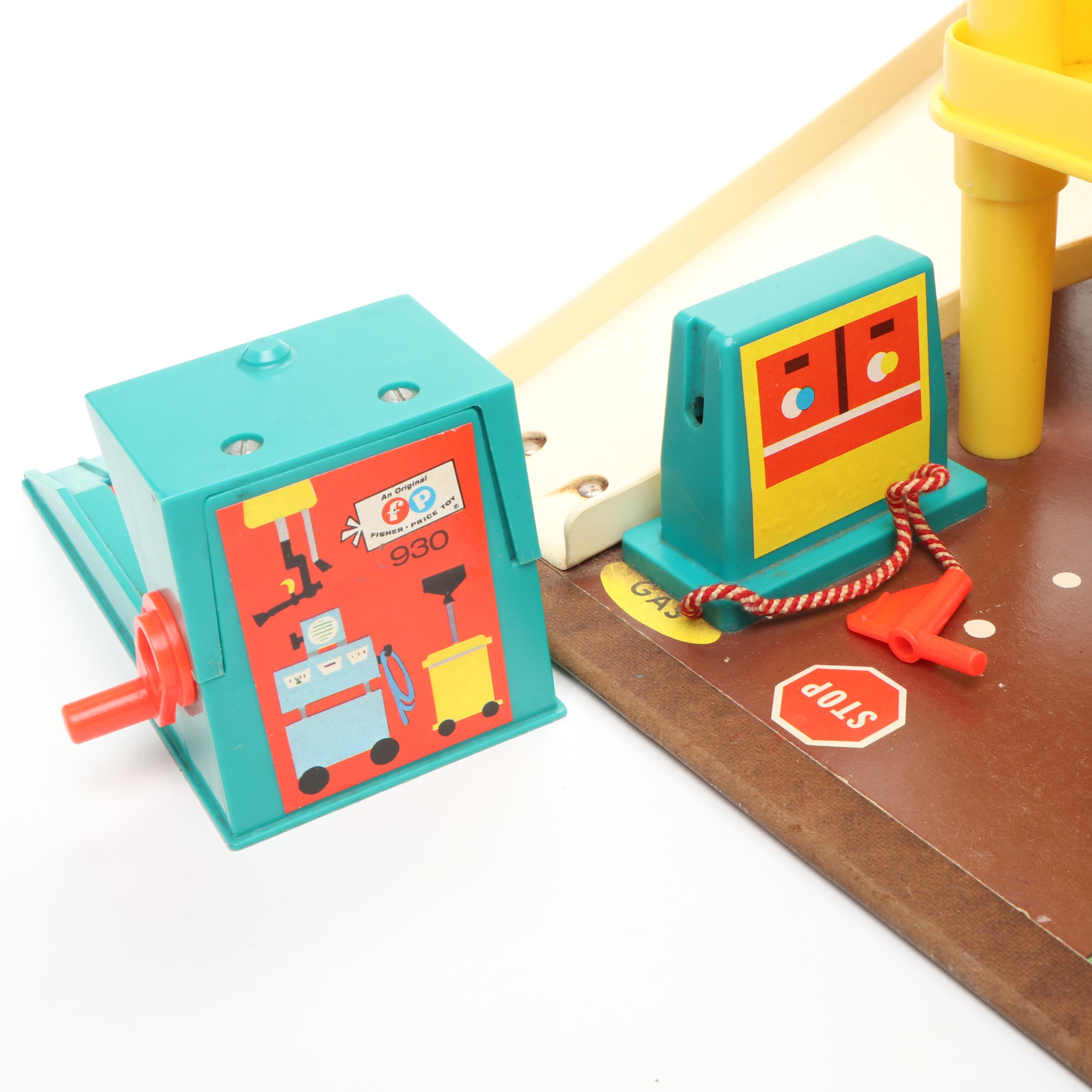 Fisher-Price Parking Ramp Service Center Toy Set, Late 20th Century