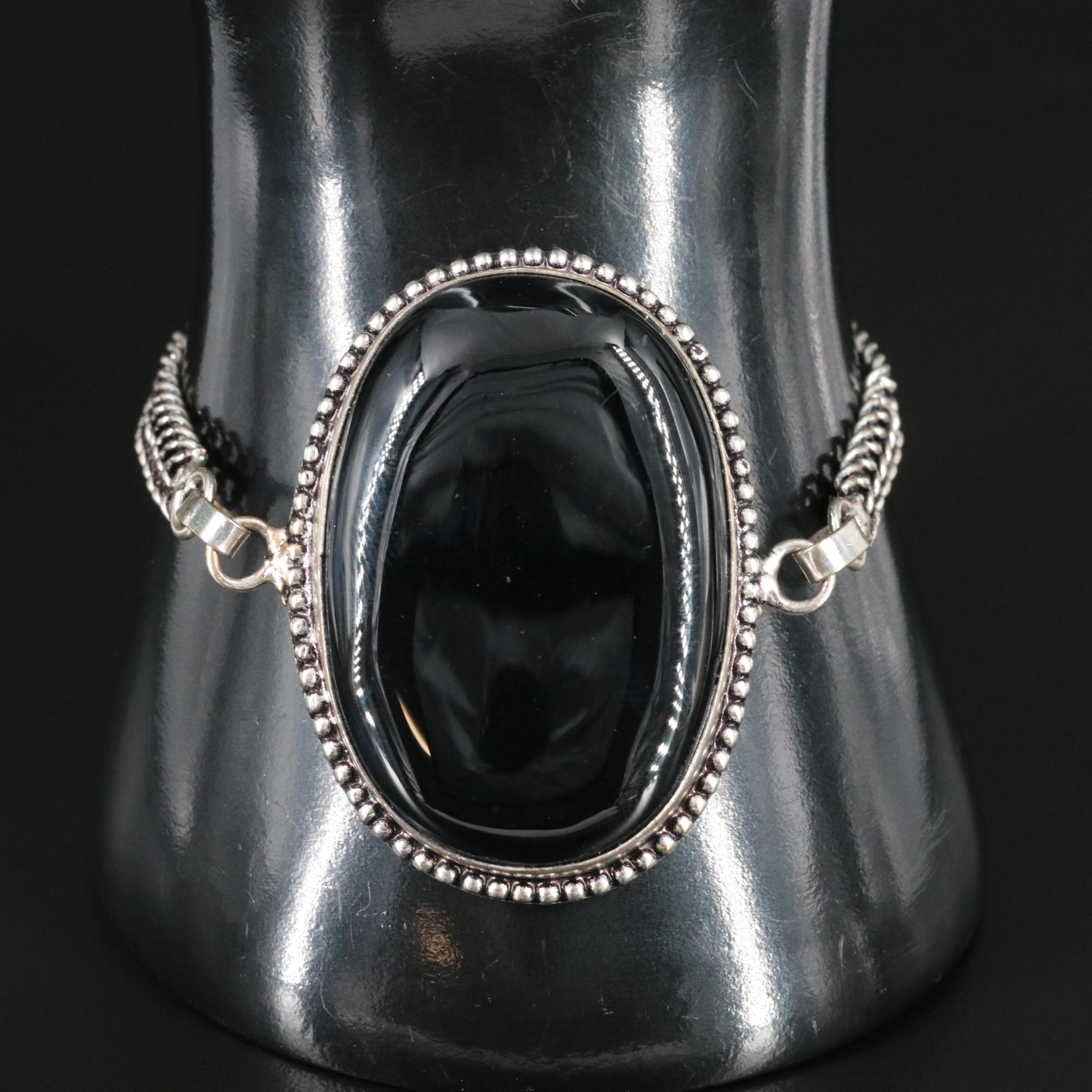 Sterling Black Onyx Bracelet