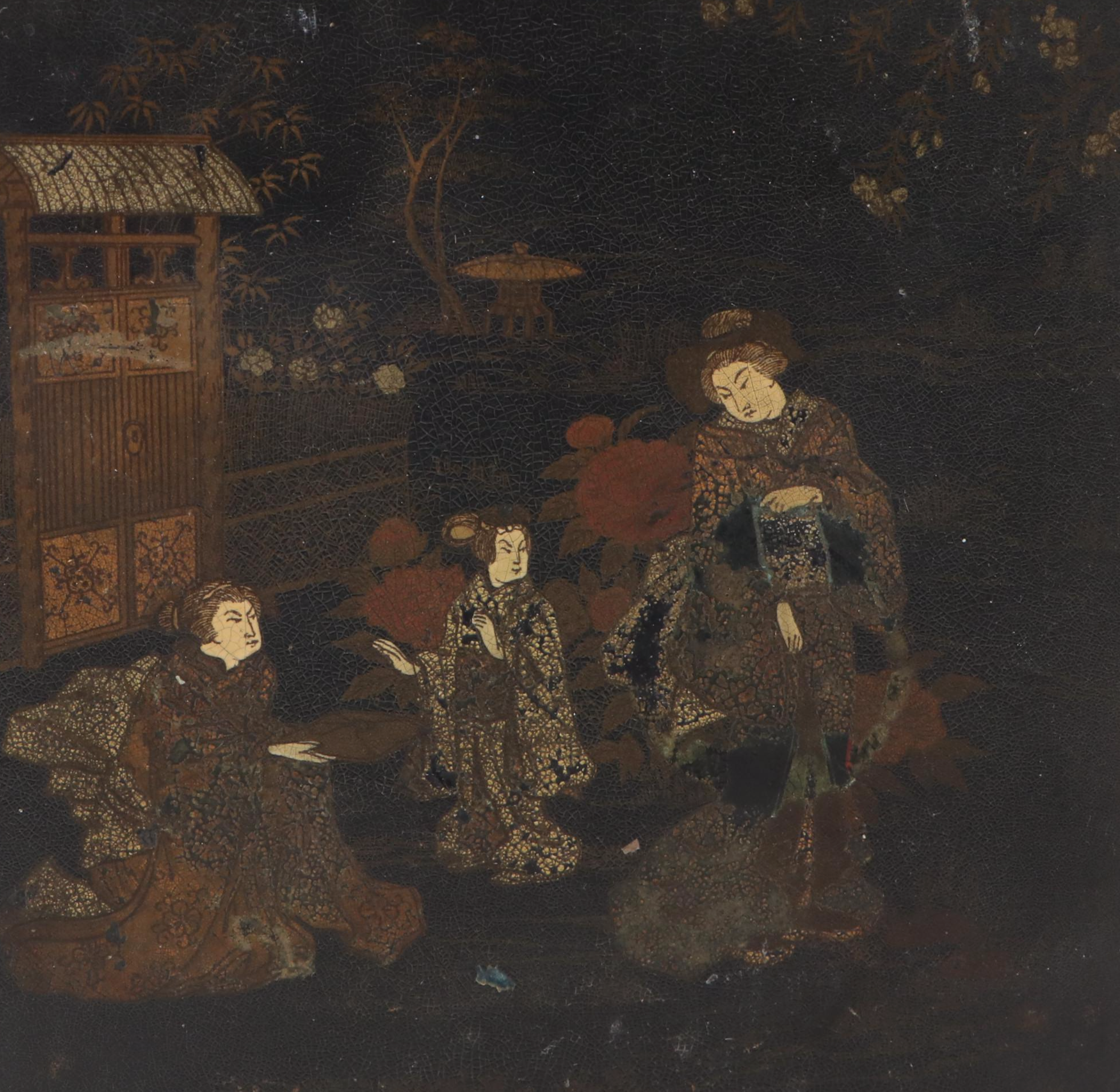 Chinese Lacquerware Hinged Box