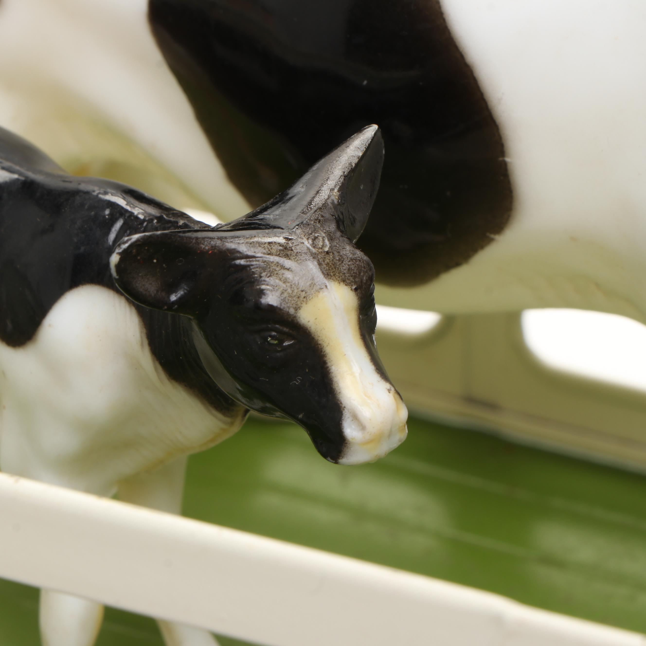 Nylint Farms Pressed Steel Toy Truck and Animals, Mid to Late 20th Century