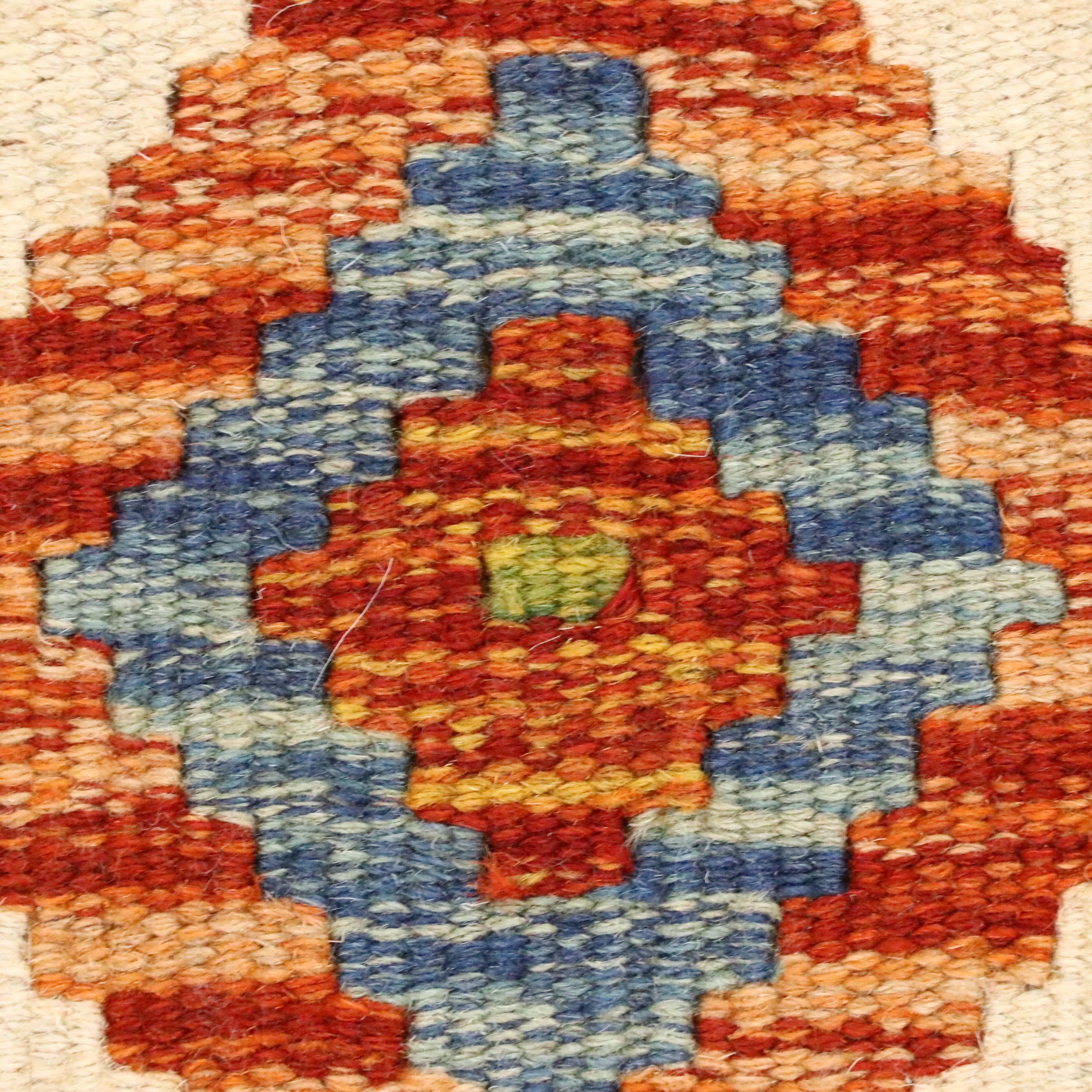 4'9 x 6'8 Handwoven Pakistani Kilim Area Rug