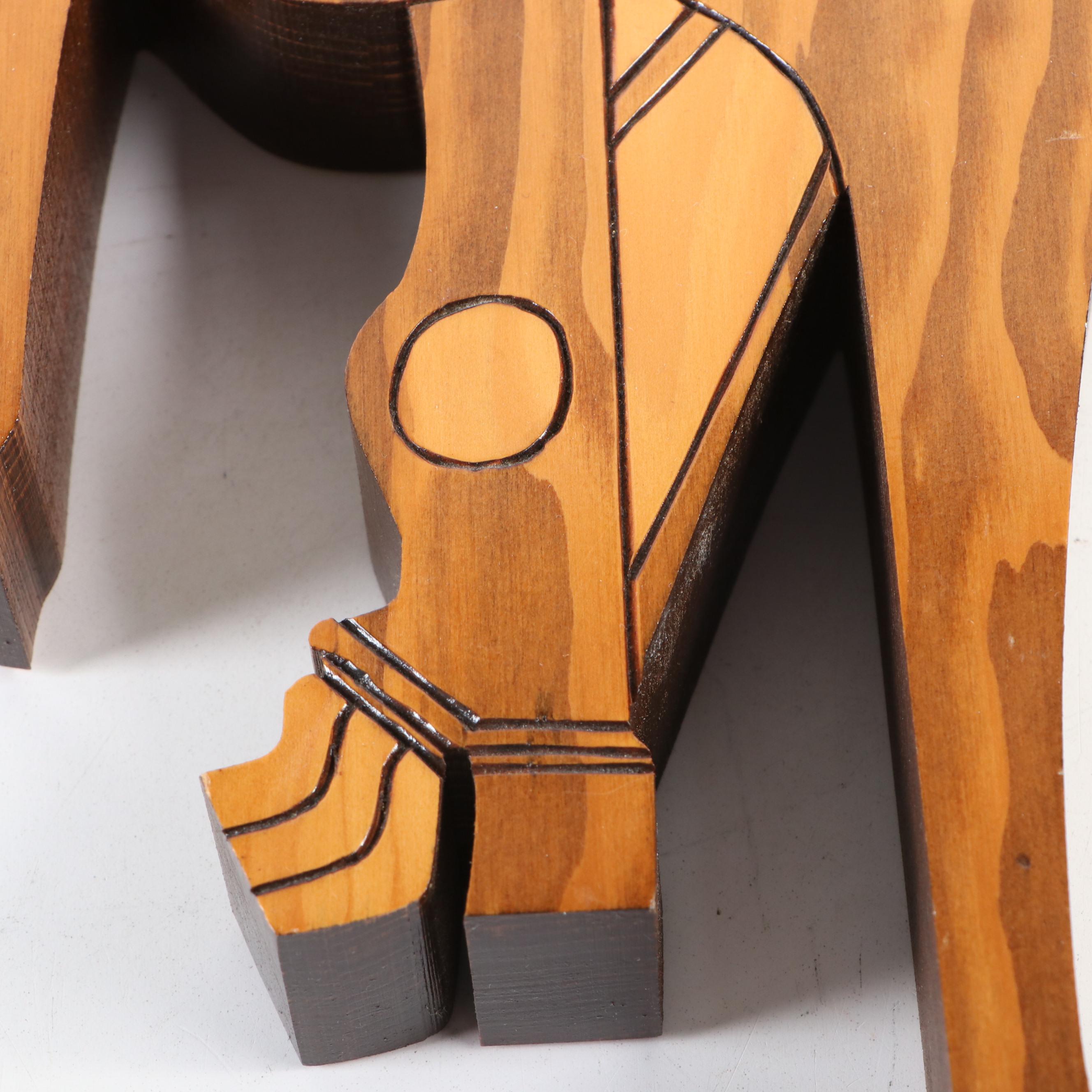 Wood Piano Wall Clock