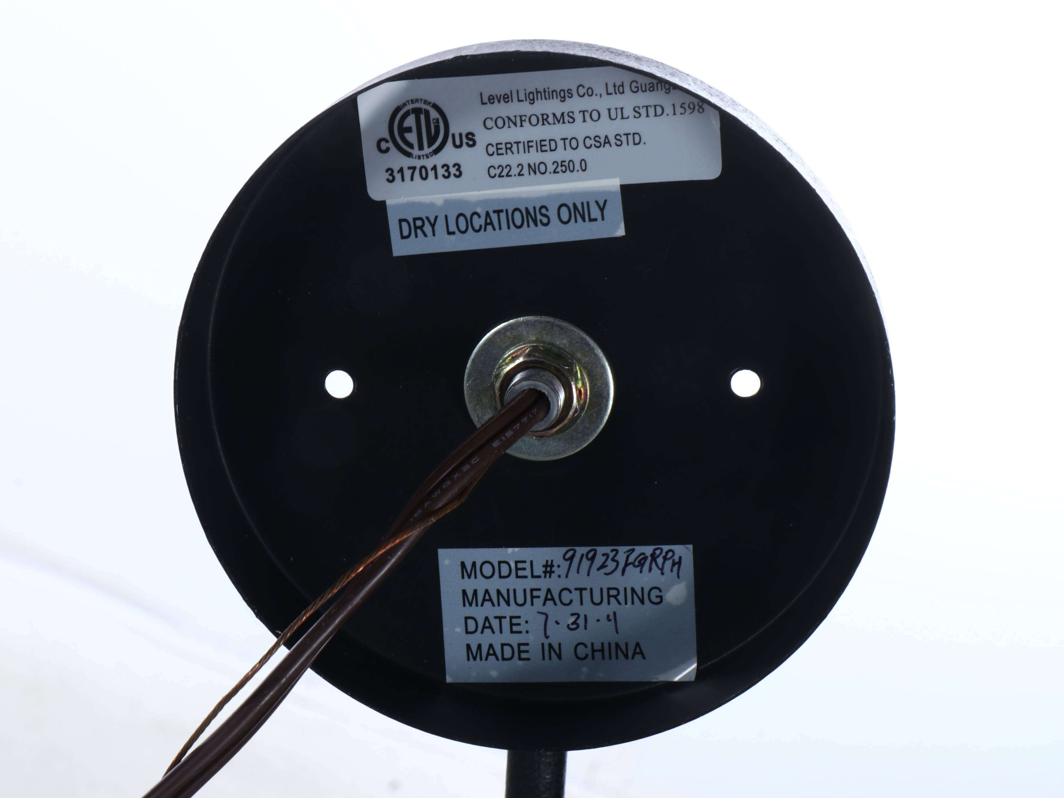 Kenroy Home "Mirage" Alabaster Glass Plaffonier Pendant Light