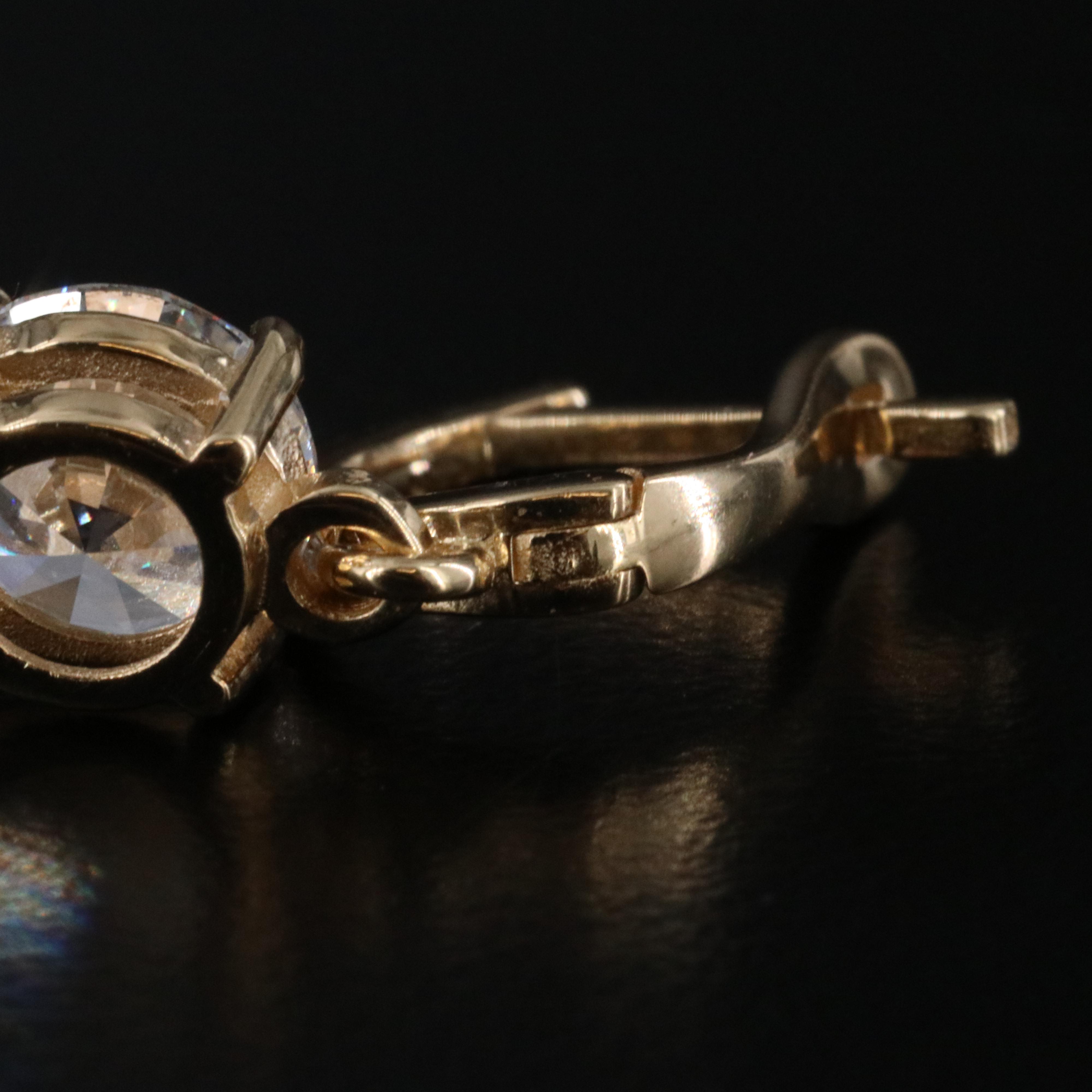 18K 2.78 CTW Diamond Earrings with Lab Grown Centers