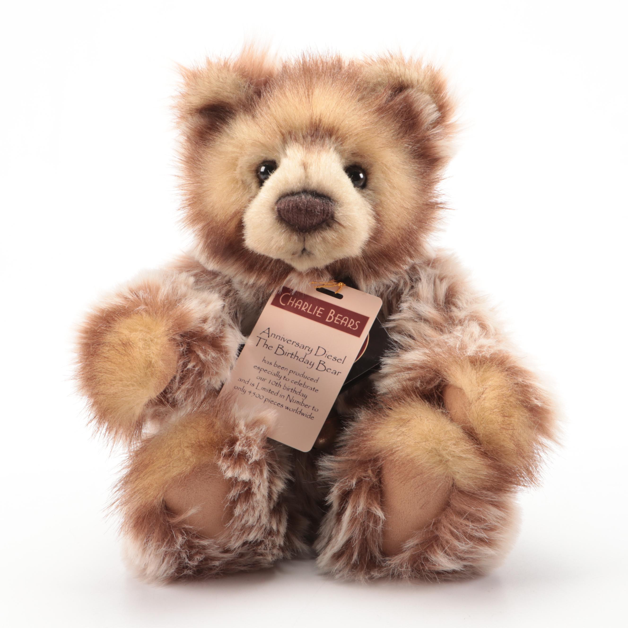 Charlie Bears "Blizzard," "Anniversary Diesel," and More Teddy Bears
