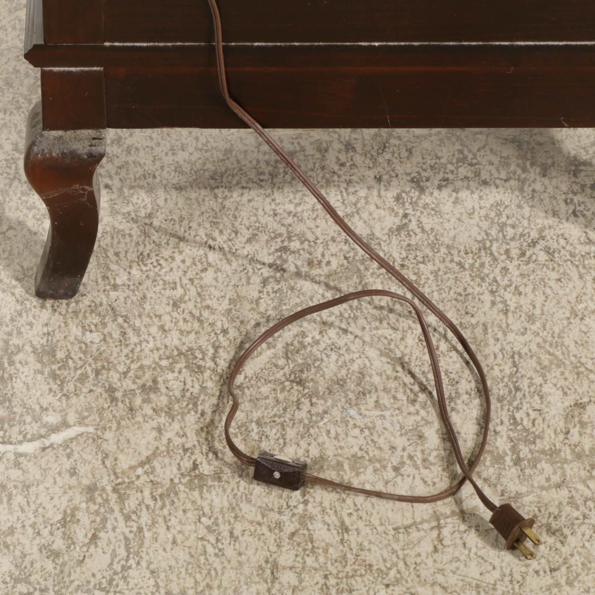 Carl Forslund Father and Three Sons Cherry Curio Cabinet