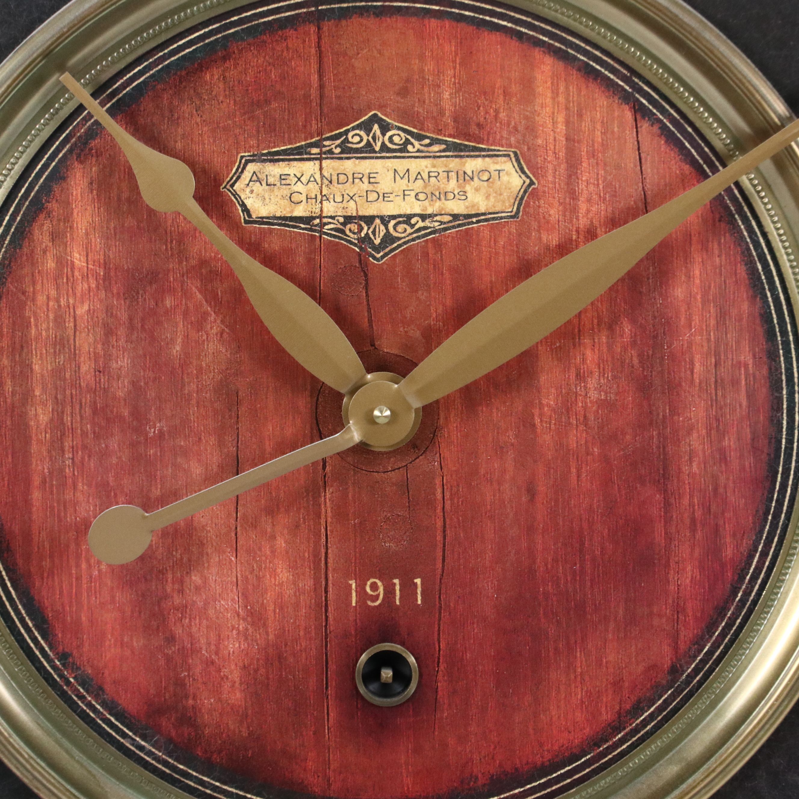 Ceramic Urn Table Lamp with Large Wall Clock and Decorative Containers