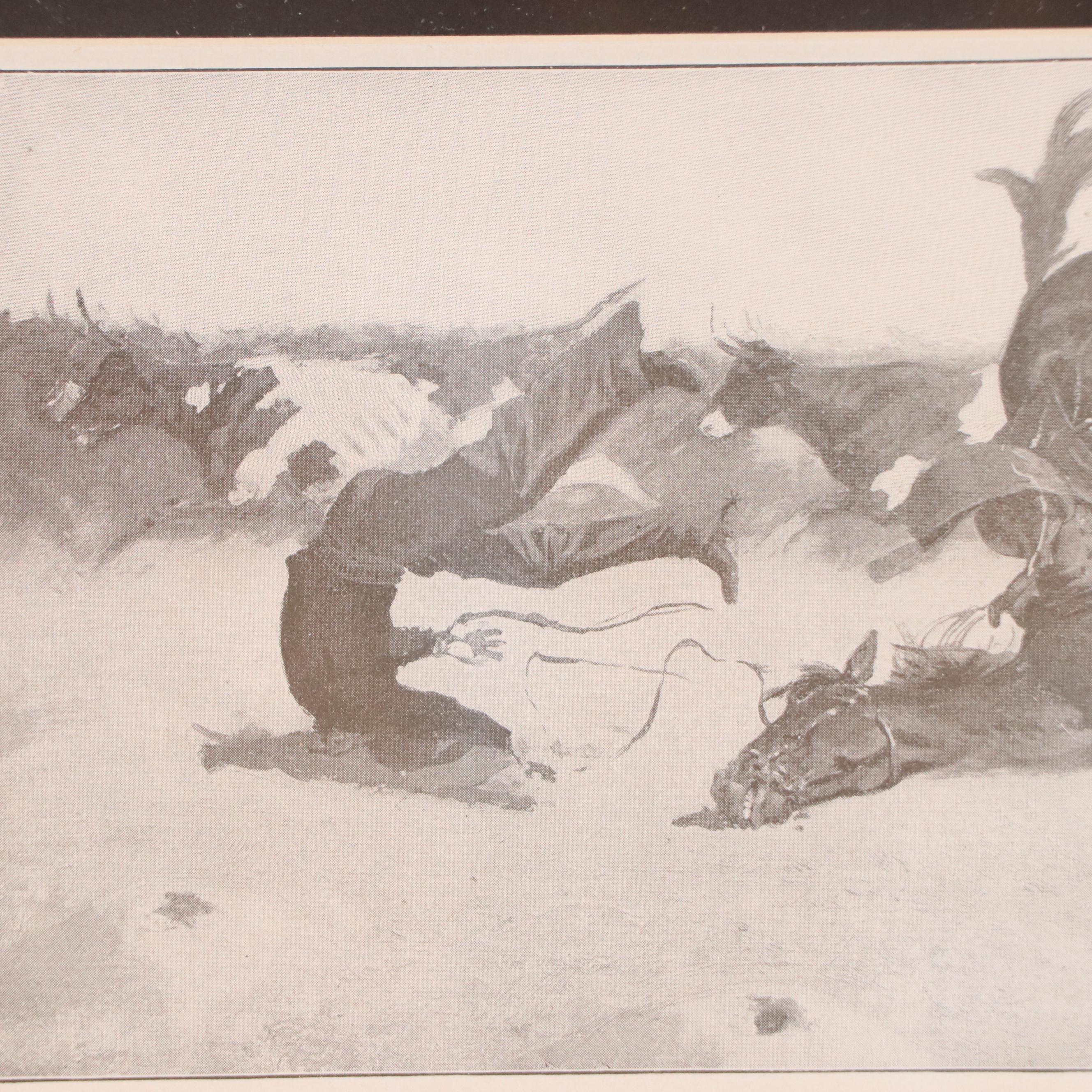 Halftone After Frederic Sackrider Remington for "Done in the Open"