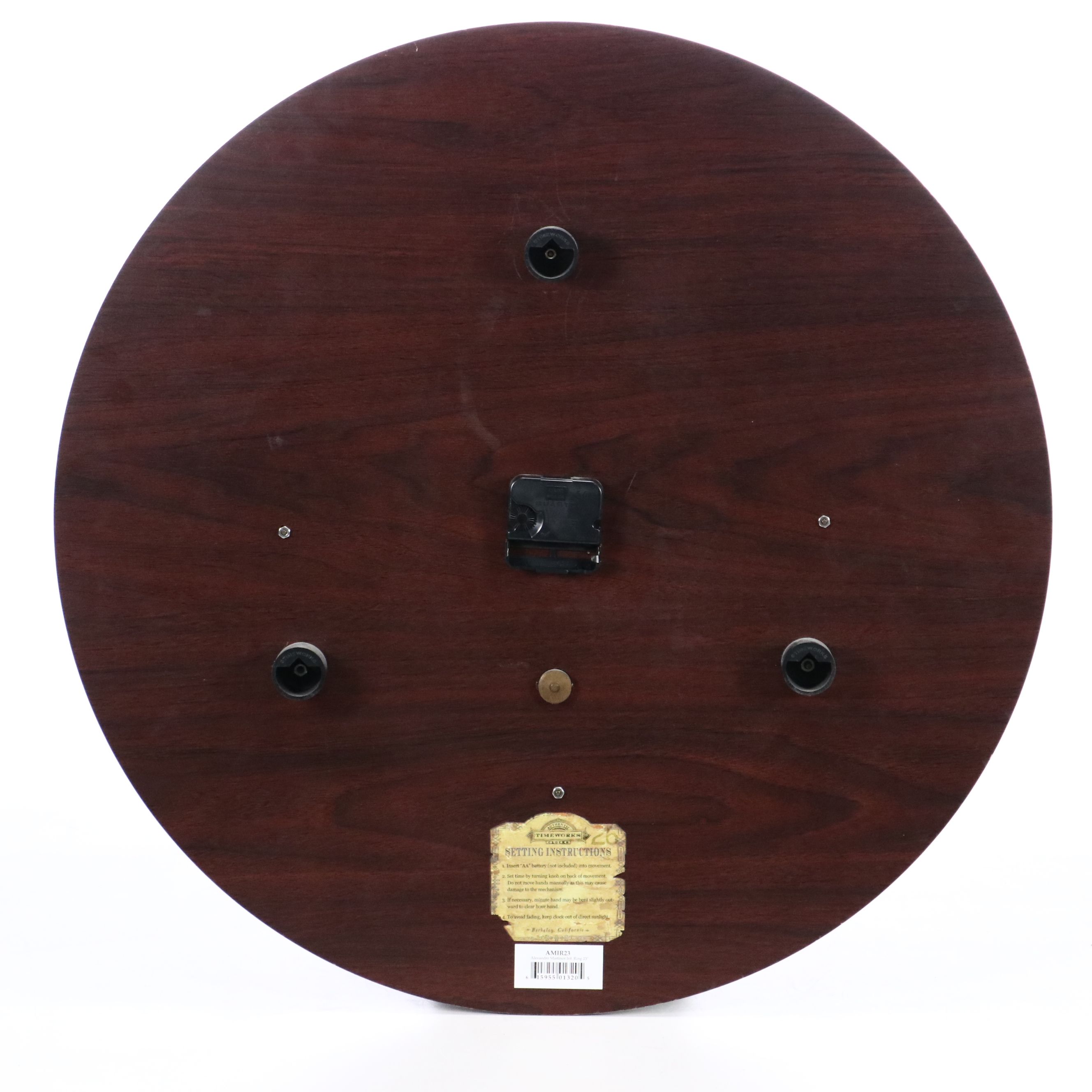 Ceramic Urn Table Lamp with Large Wall Clock and Decorative Containers