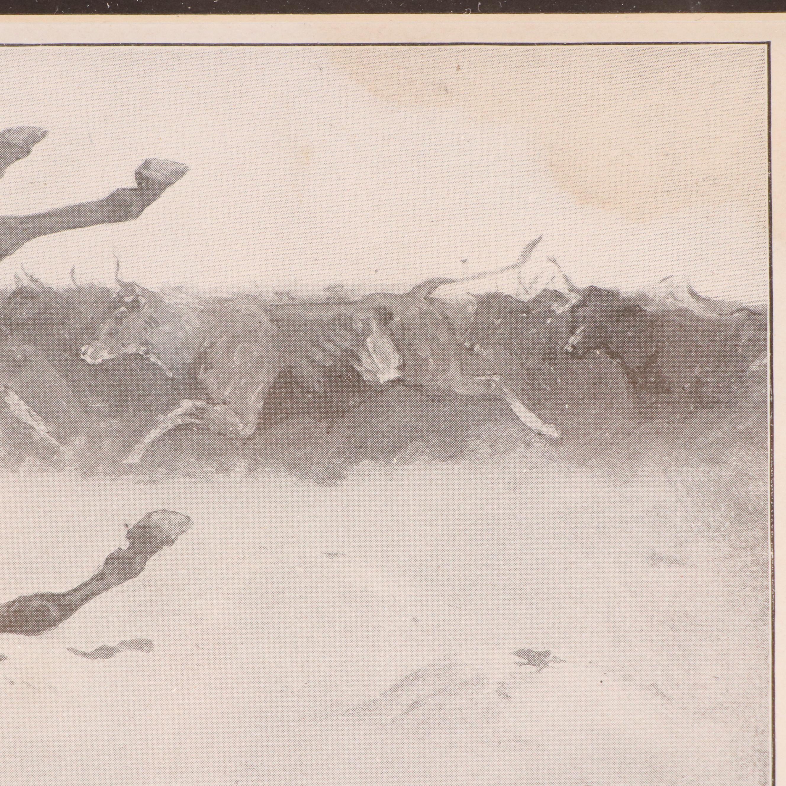 Halftone After Frederic Sackrider Remington for "Done in the Open"