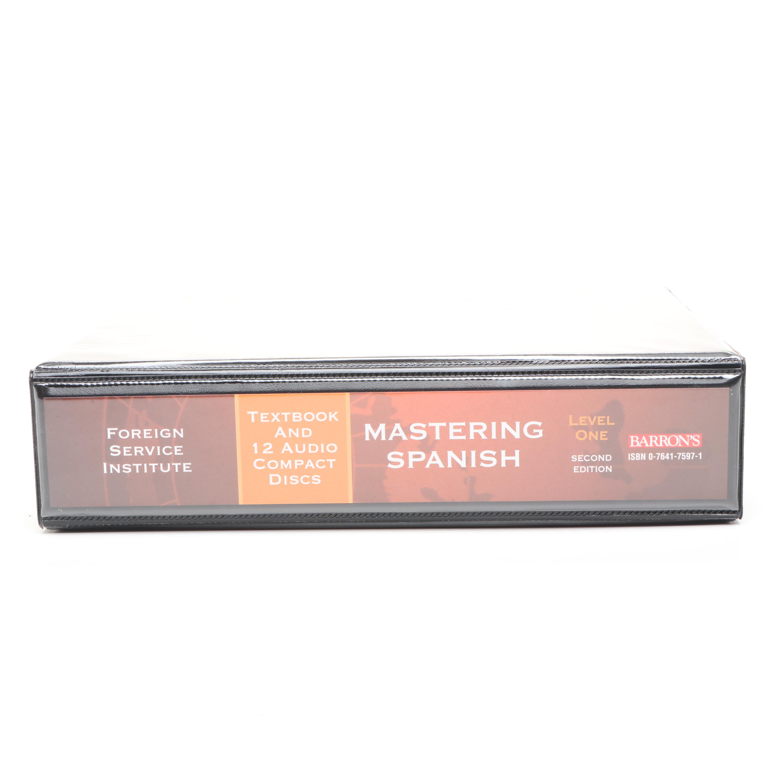 Barron's Second Edition "Mastering Spanish Level One" CDs and Textbook