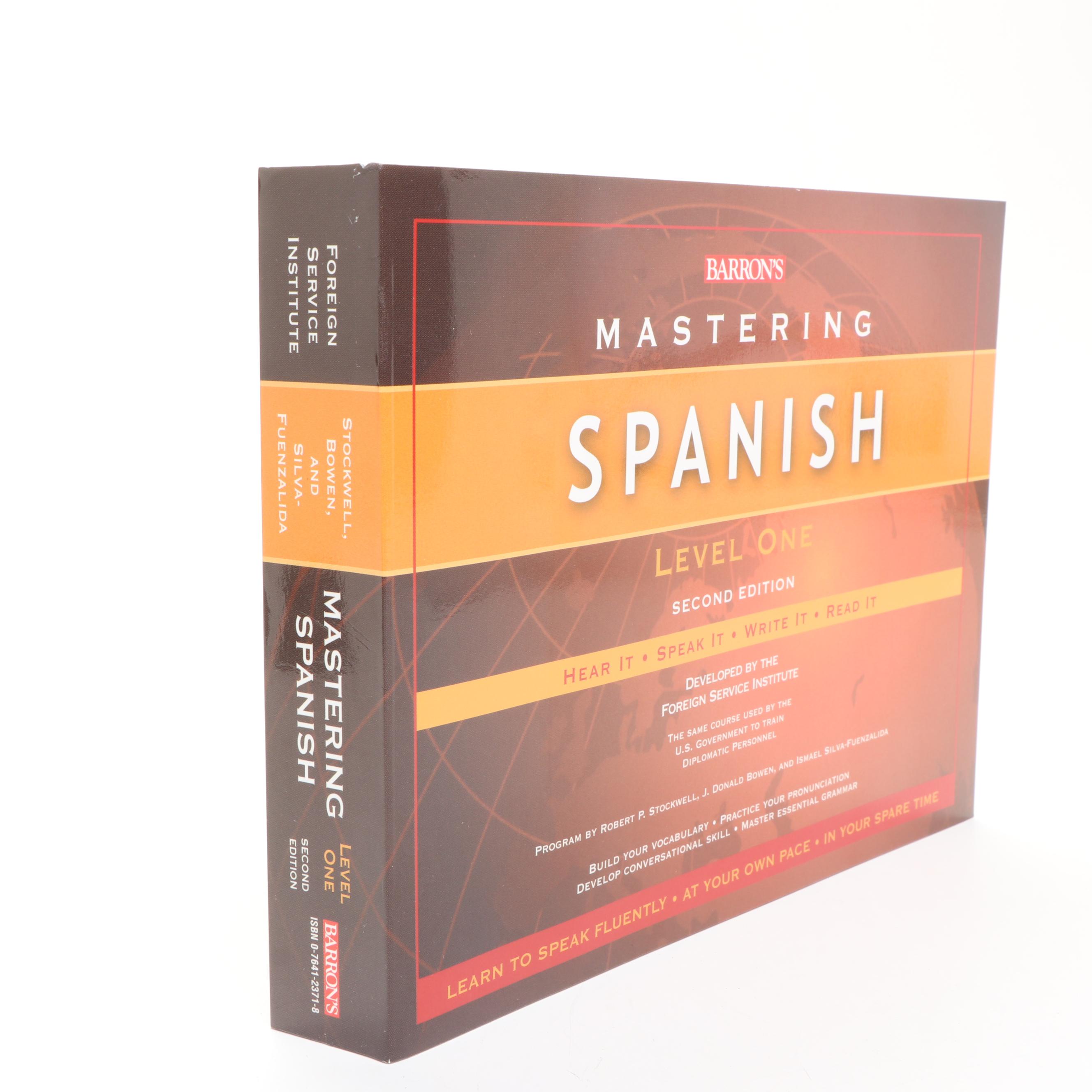 Barron's Second Edition "Mastering Spanish Level One" CDs and Textbook