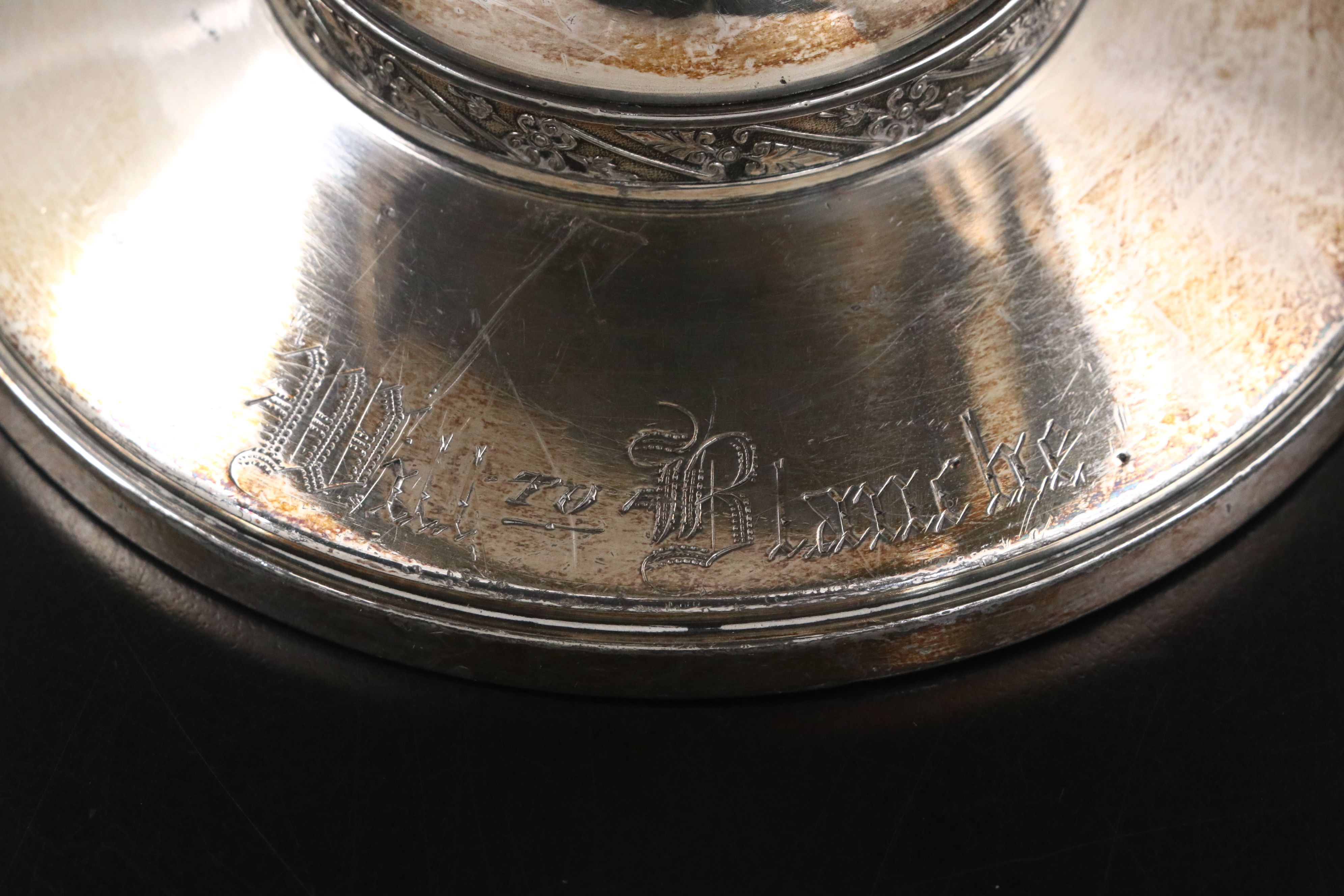 Meridan Silver Plate Compote and More Silver Plate Serveware