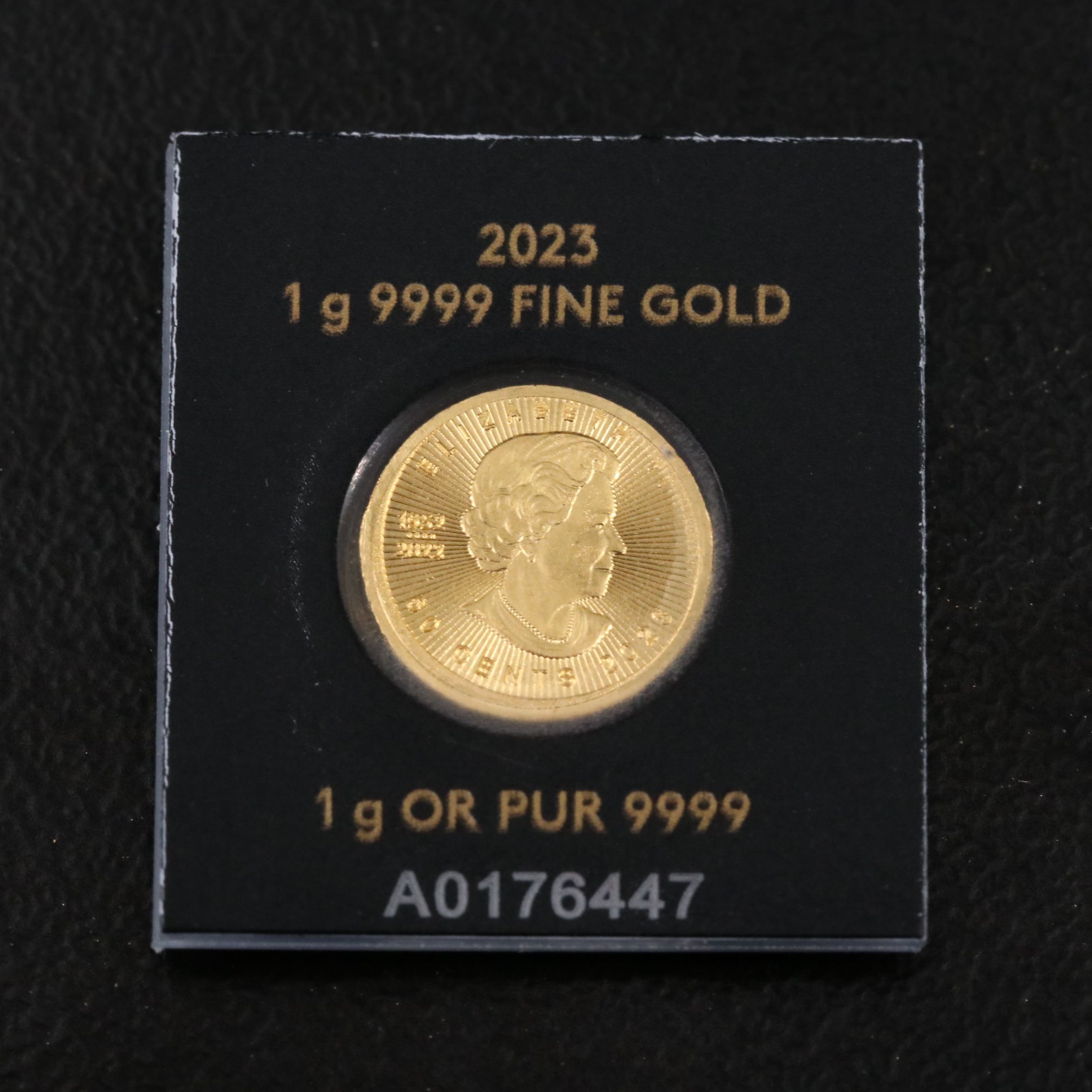 2023 Canada Fifty Cents One Gram Gold Maple Leaf Coin