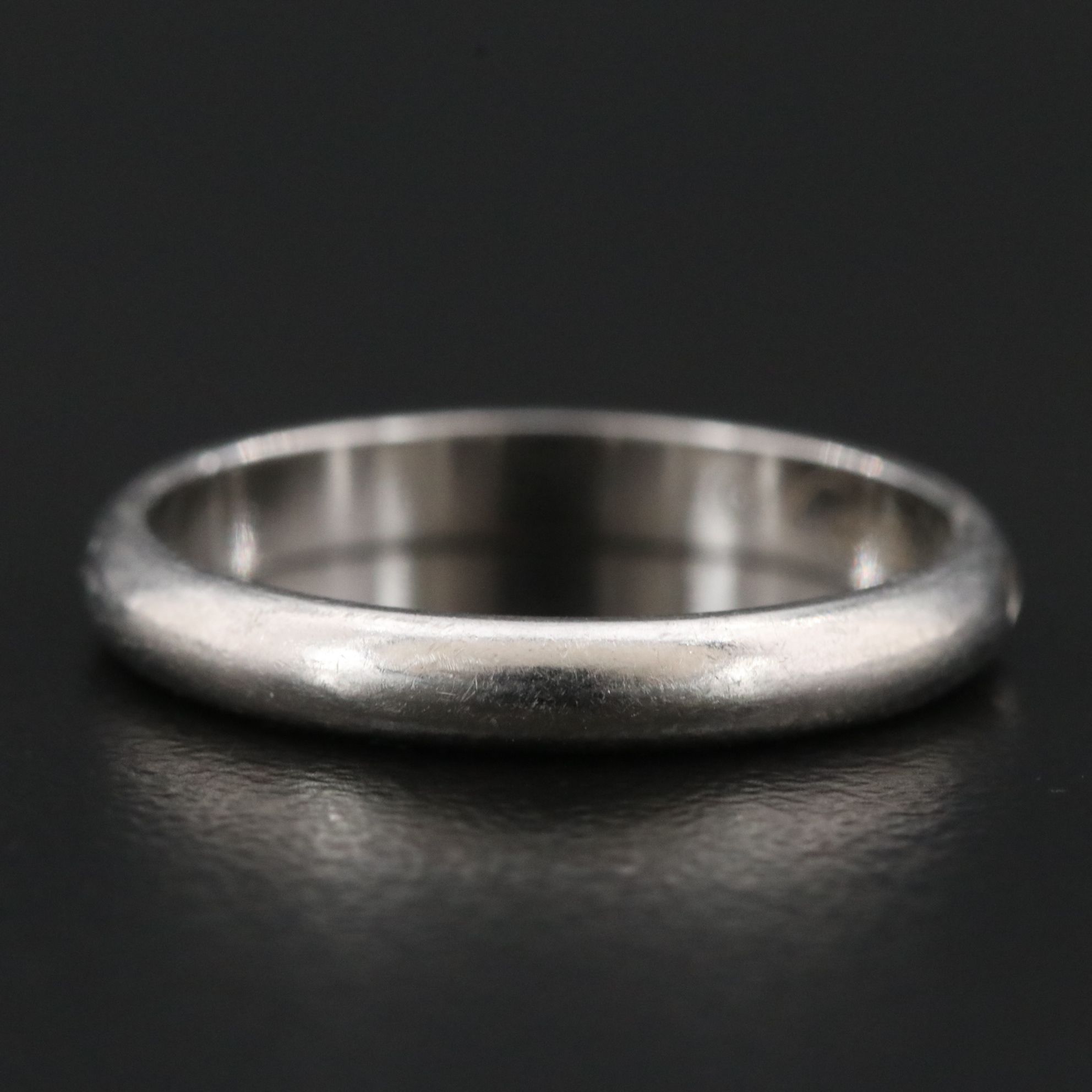 Cartier 1895 Platinum Band with Diamond Accent