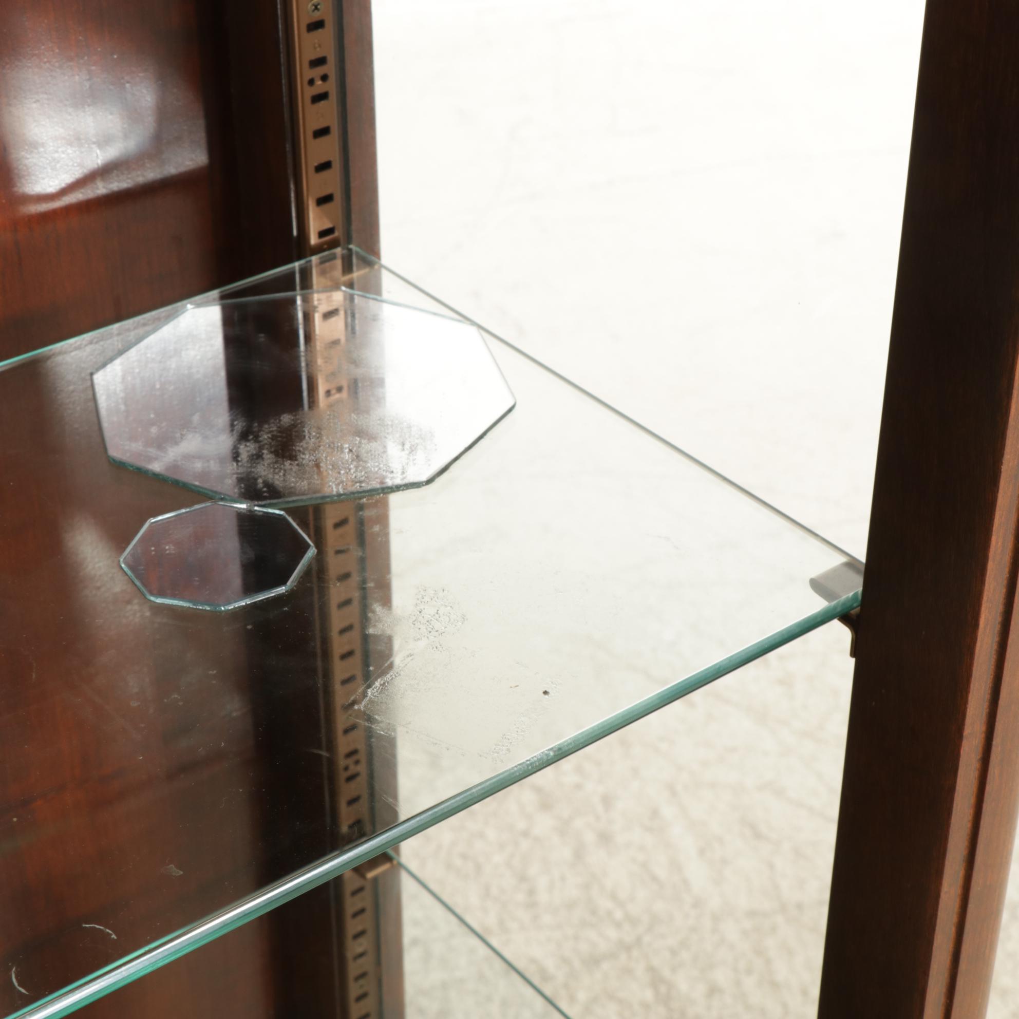 Carl Forslund Father and Three Sons Cherry Curio Cabinet