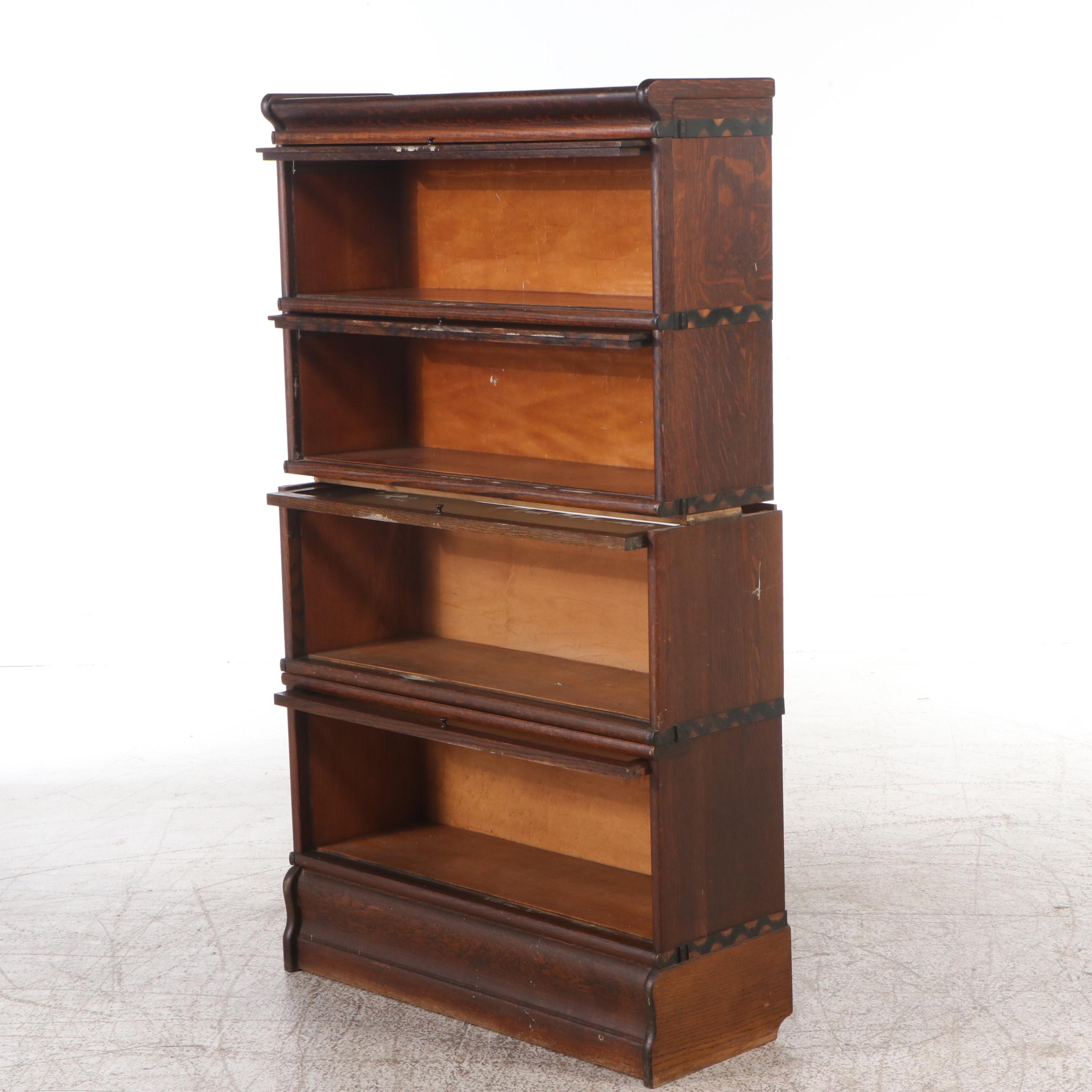 Imperial Furniture Co. Ball Bearing Oak Sectional Bookcase