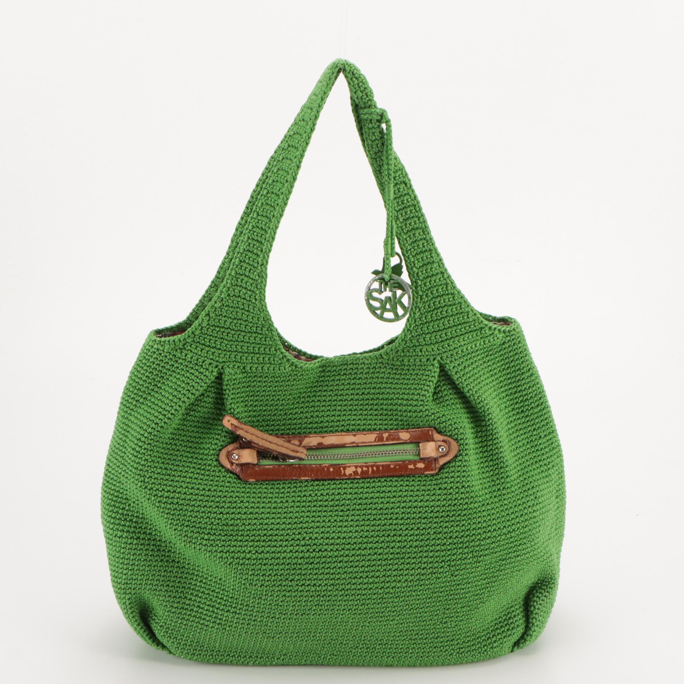 The Sak Green Crochet Shoulder Bag, Urban Expression Metallic Bag, Other Tote