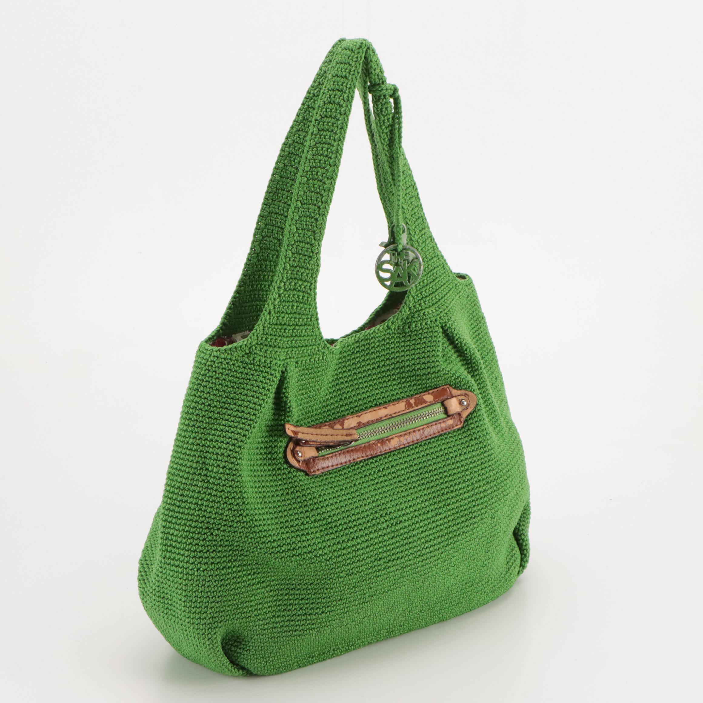 The Sak Green Crochet Shoulder Bag, Urban Expression Metallic Bag, Other Tote