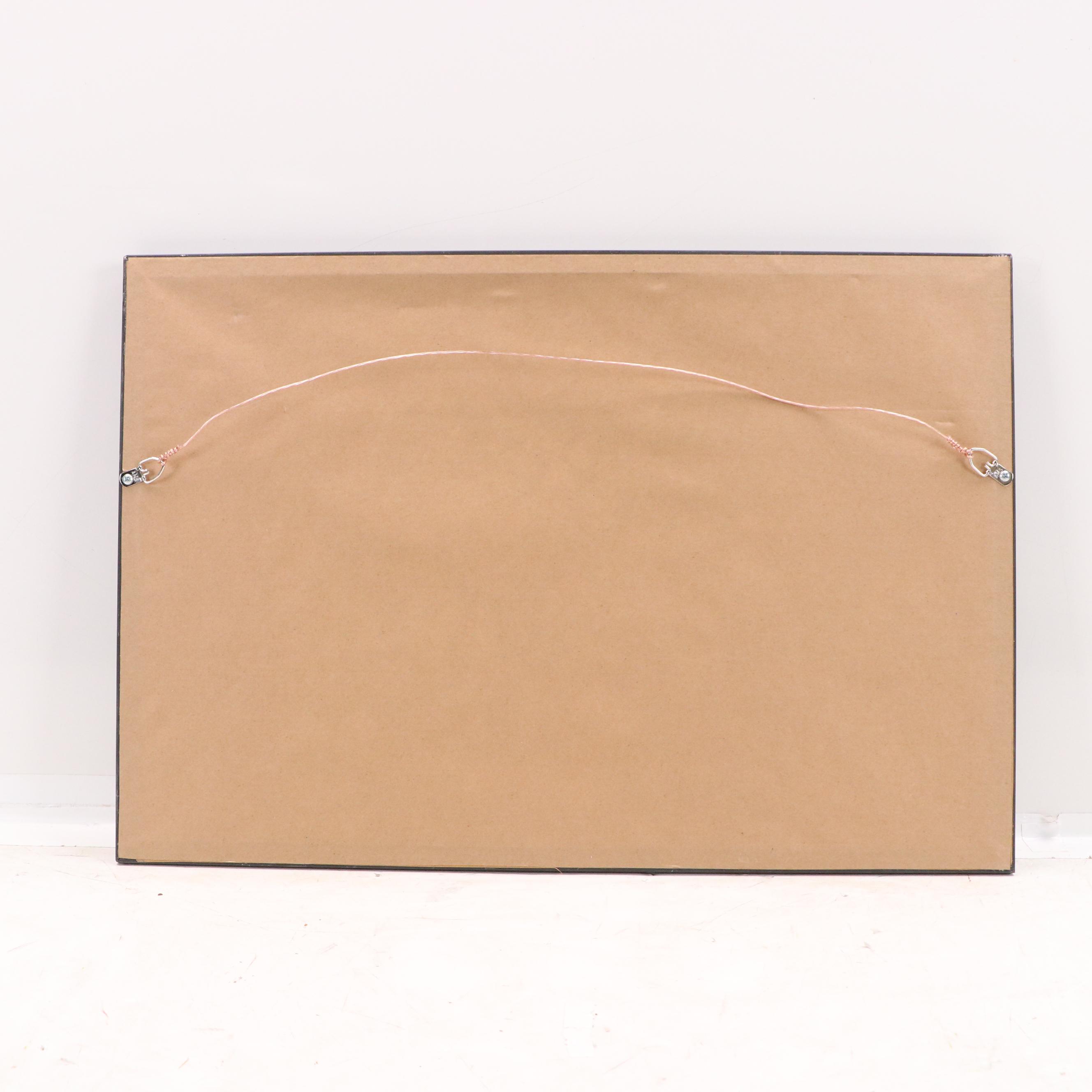 Wax Engraving Map "United States Political Map"