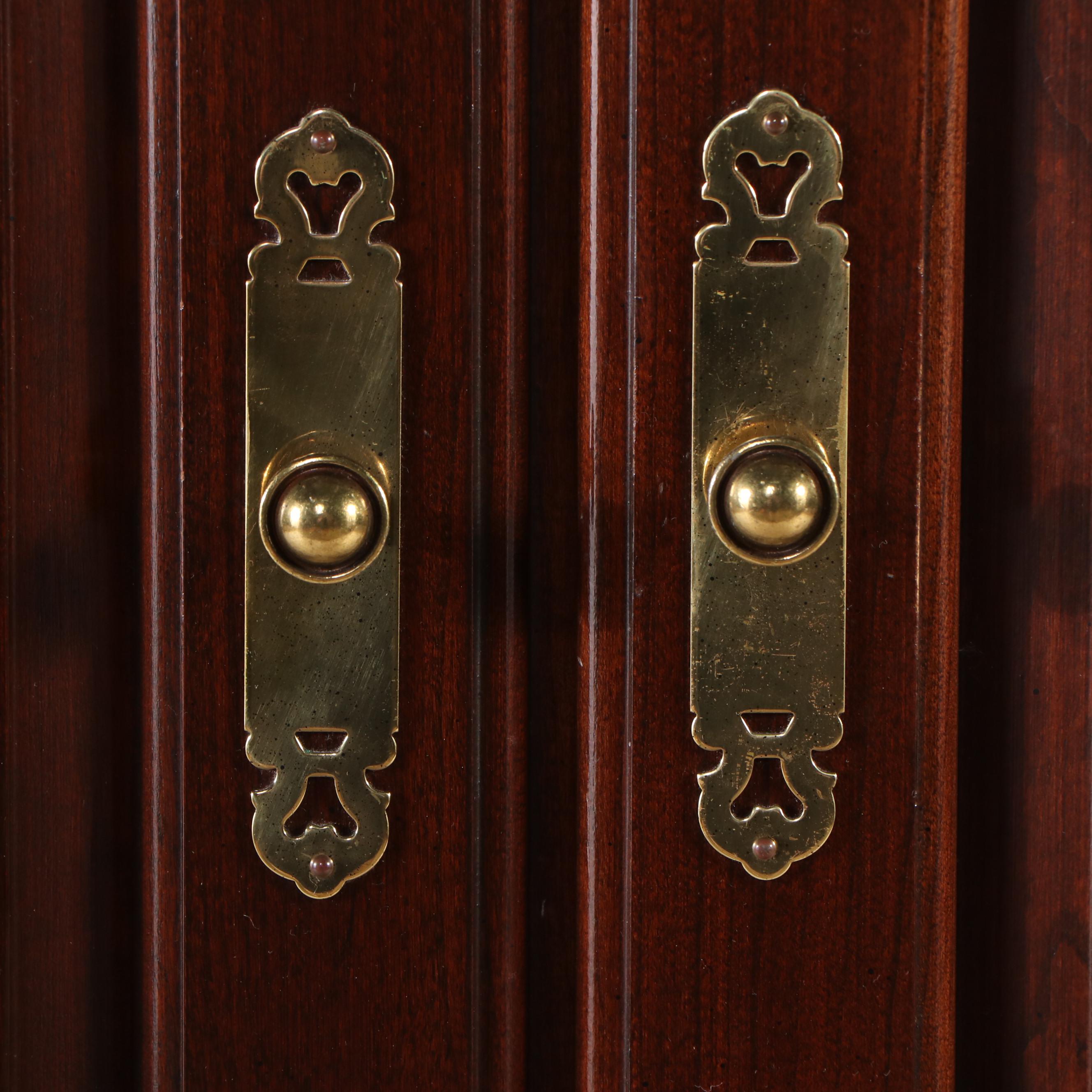 Ethan Allen "Georgian Court" Chippendale Style Cherry Armoire