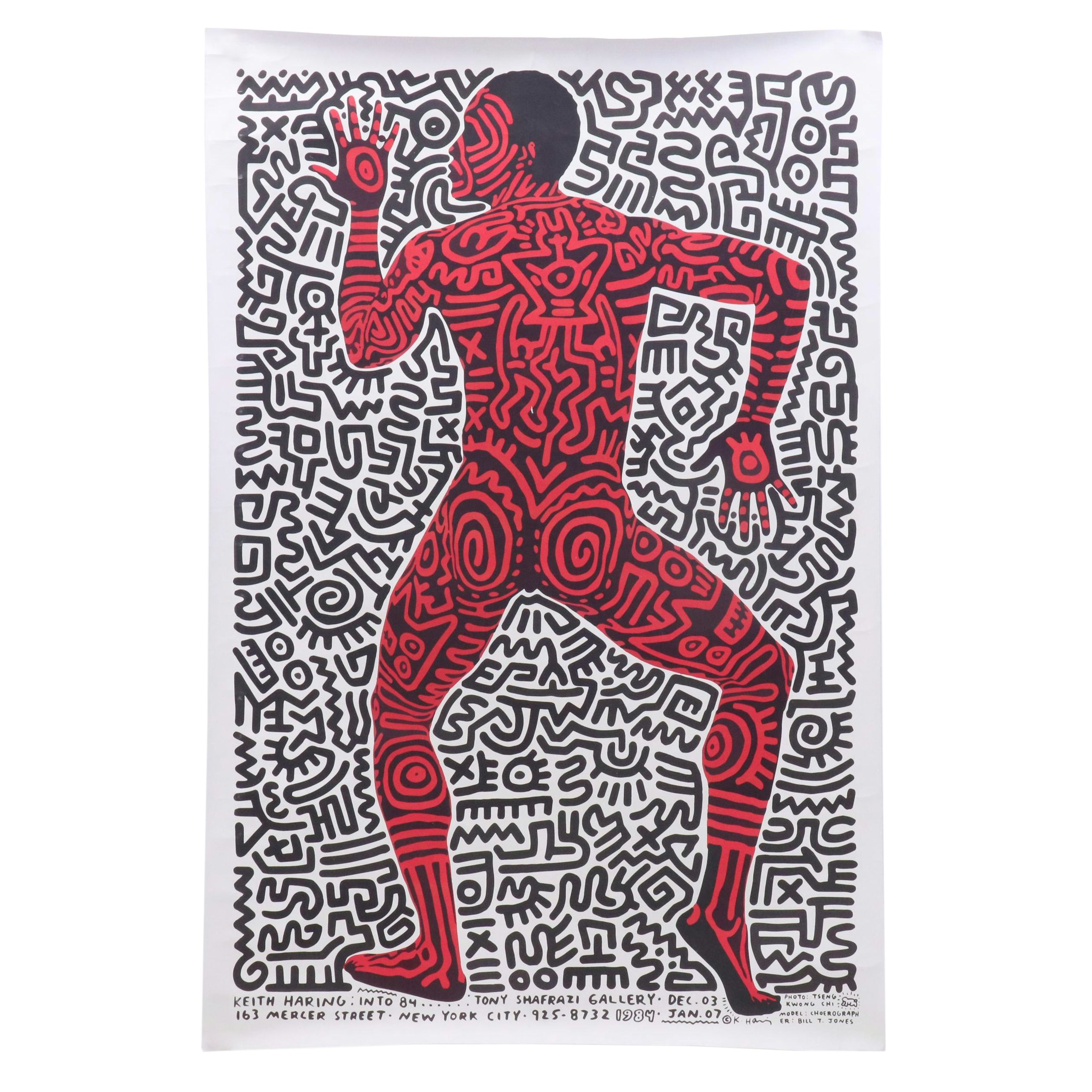 Digital Print After Keith Haring Poster "Into 84"