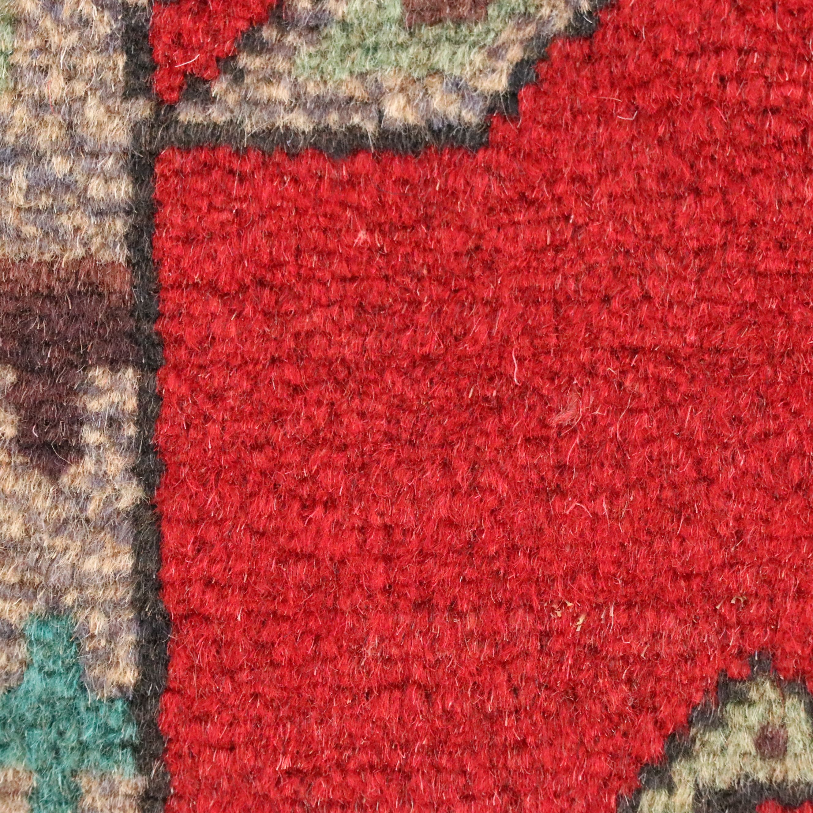 4'2 x 5'10 Hand-Knotted Afghan Pictorial Area Rug