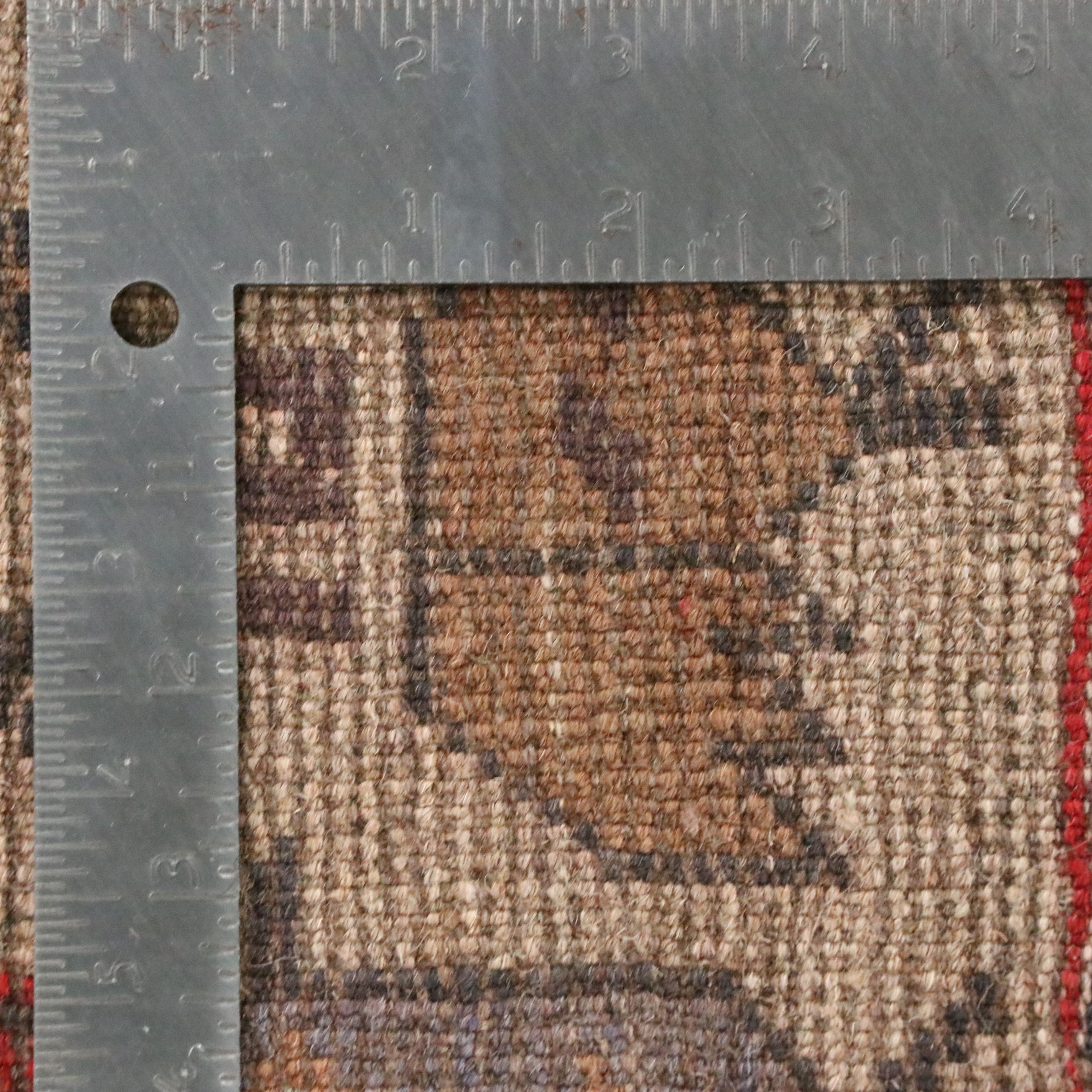 4'2 x 5'10 Hand-Knotted Afghan Pictorial Area Rug