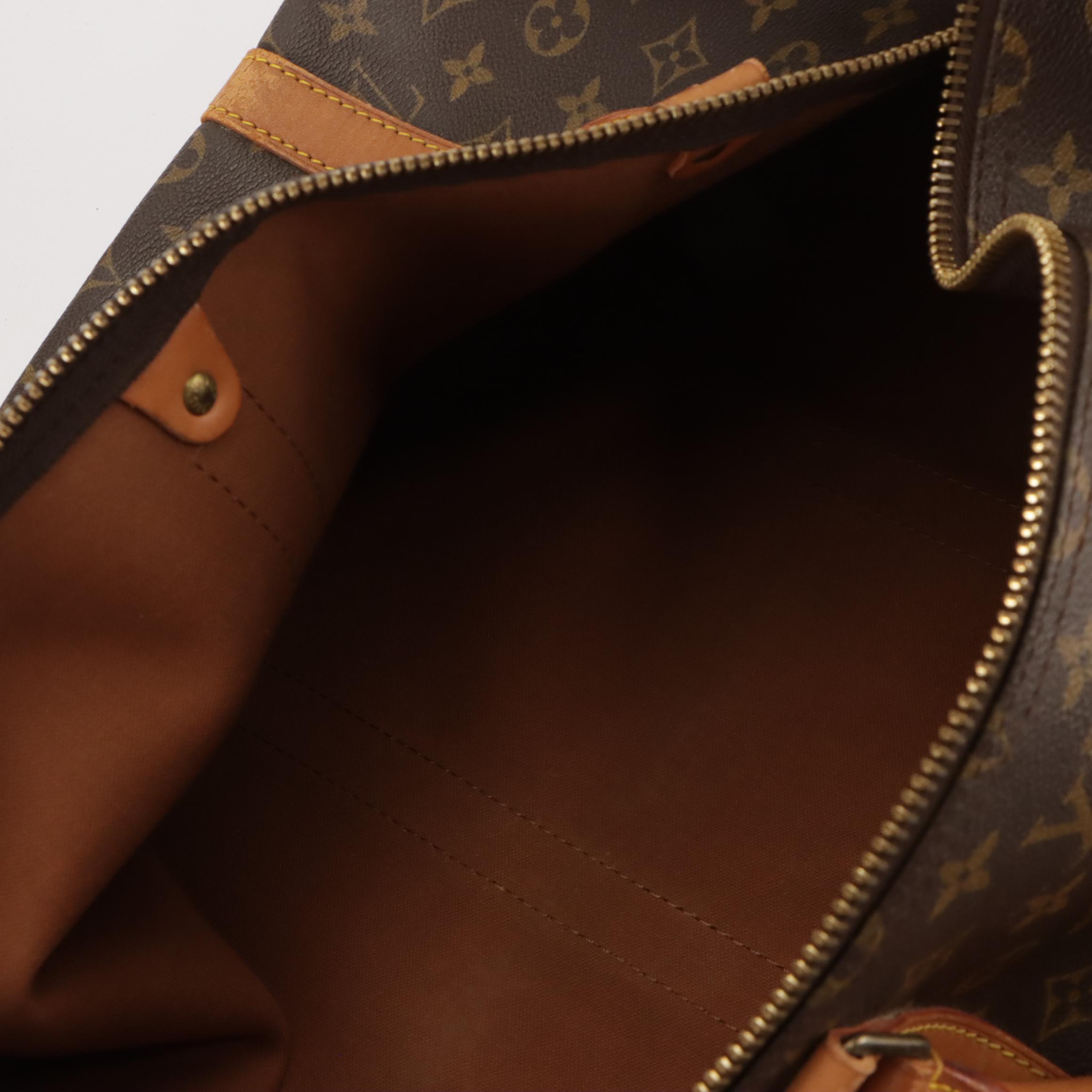 Louis Vuitton Keepall 55 in Monogram Canvas and Vachetta Leather