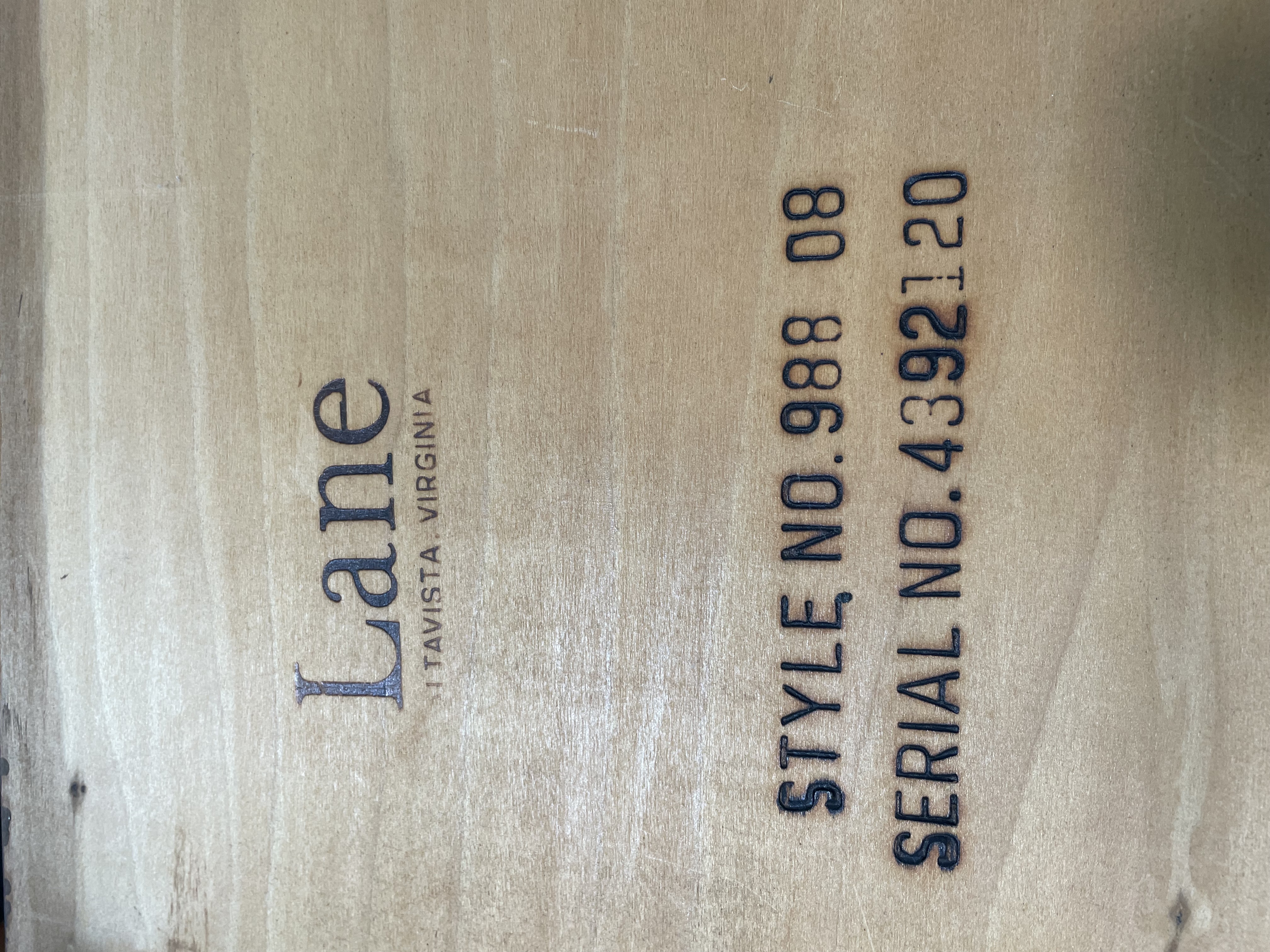 Lane Chippendale Style Mahogany Console Table, Late 20th Century