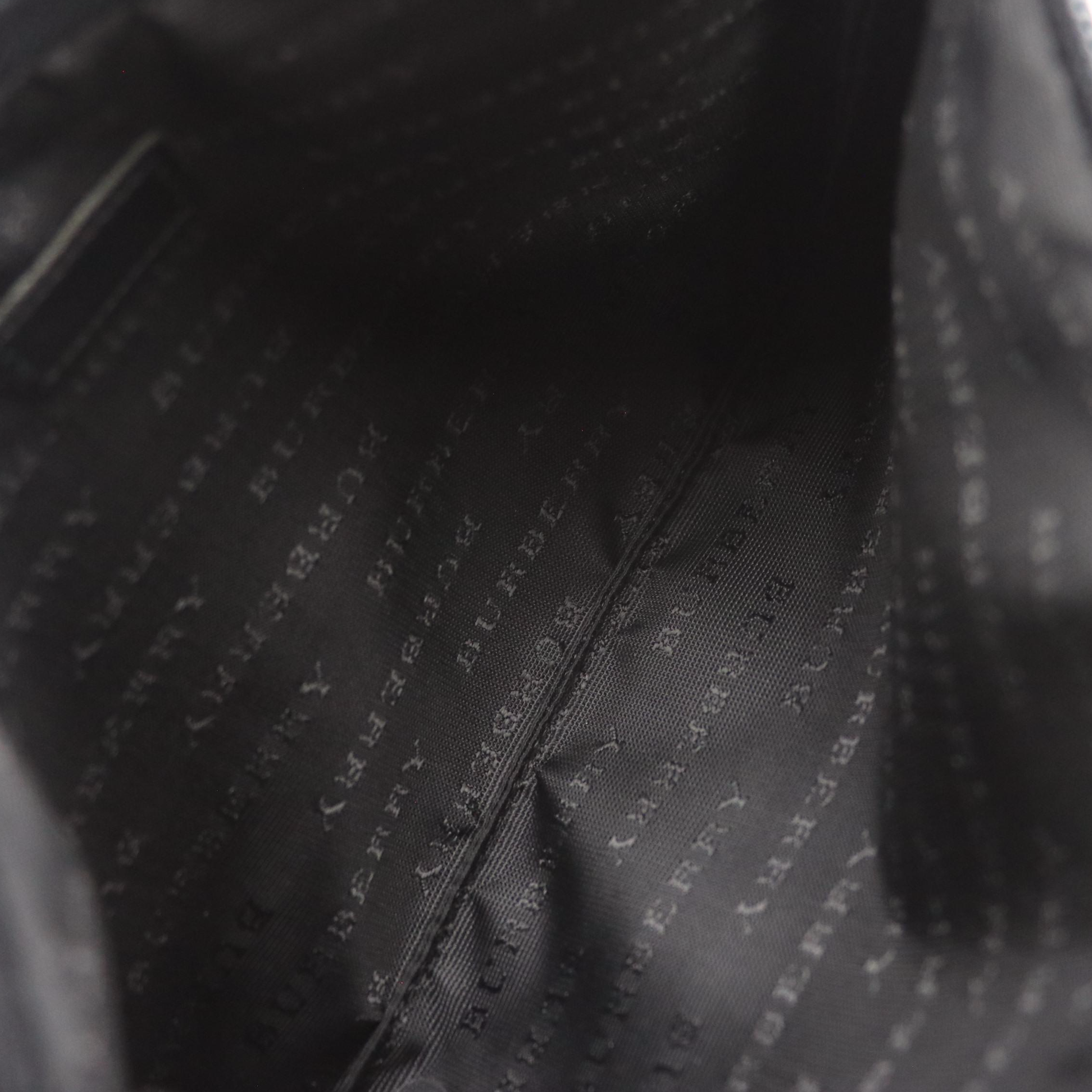 Burberry Mini Zip Shoulder Bag in House Check Coated Canvas and Leather Trim