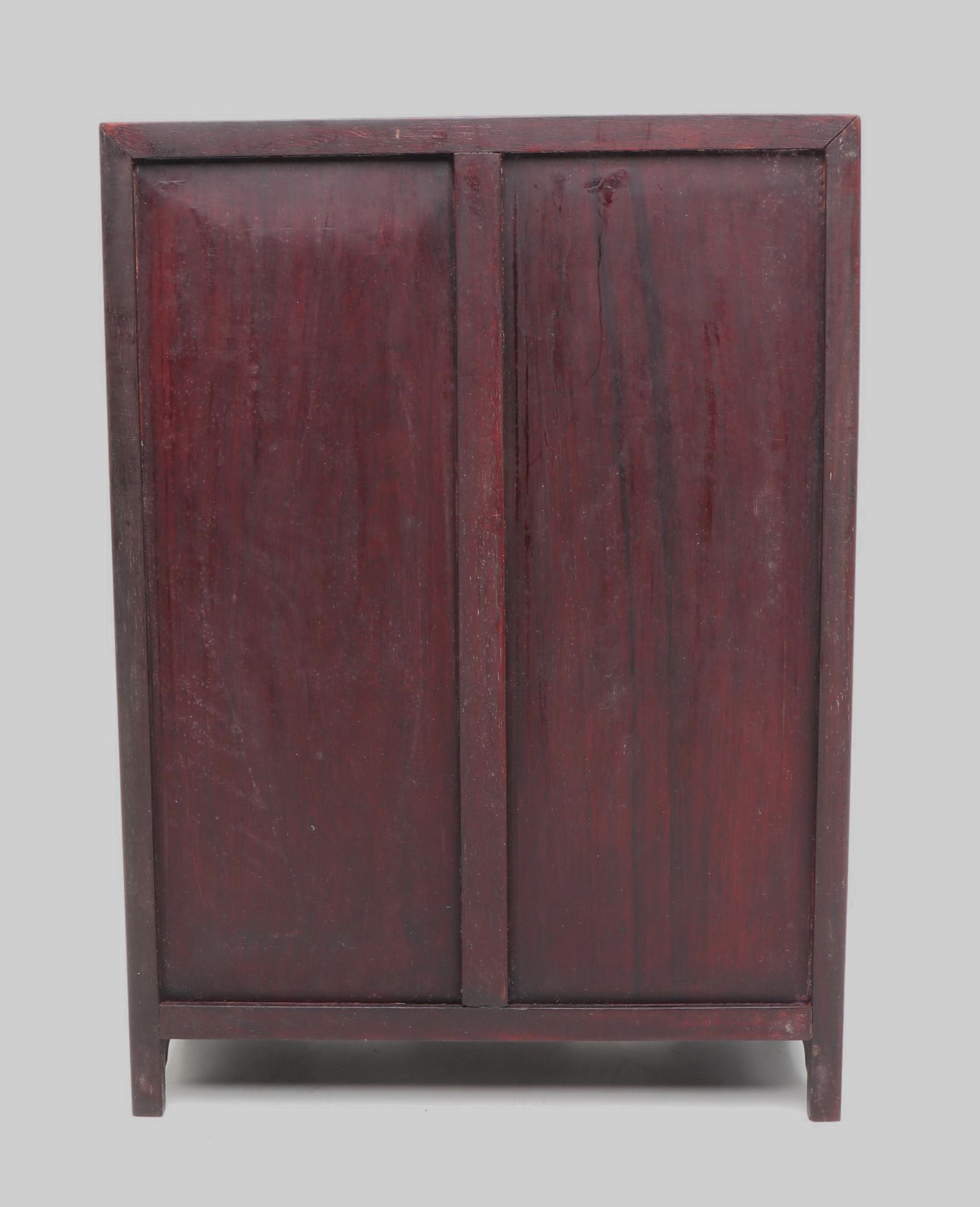 Chinoiserie Carved Wood Cabinet, Mid to Late 20th Century