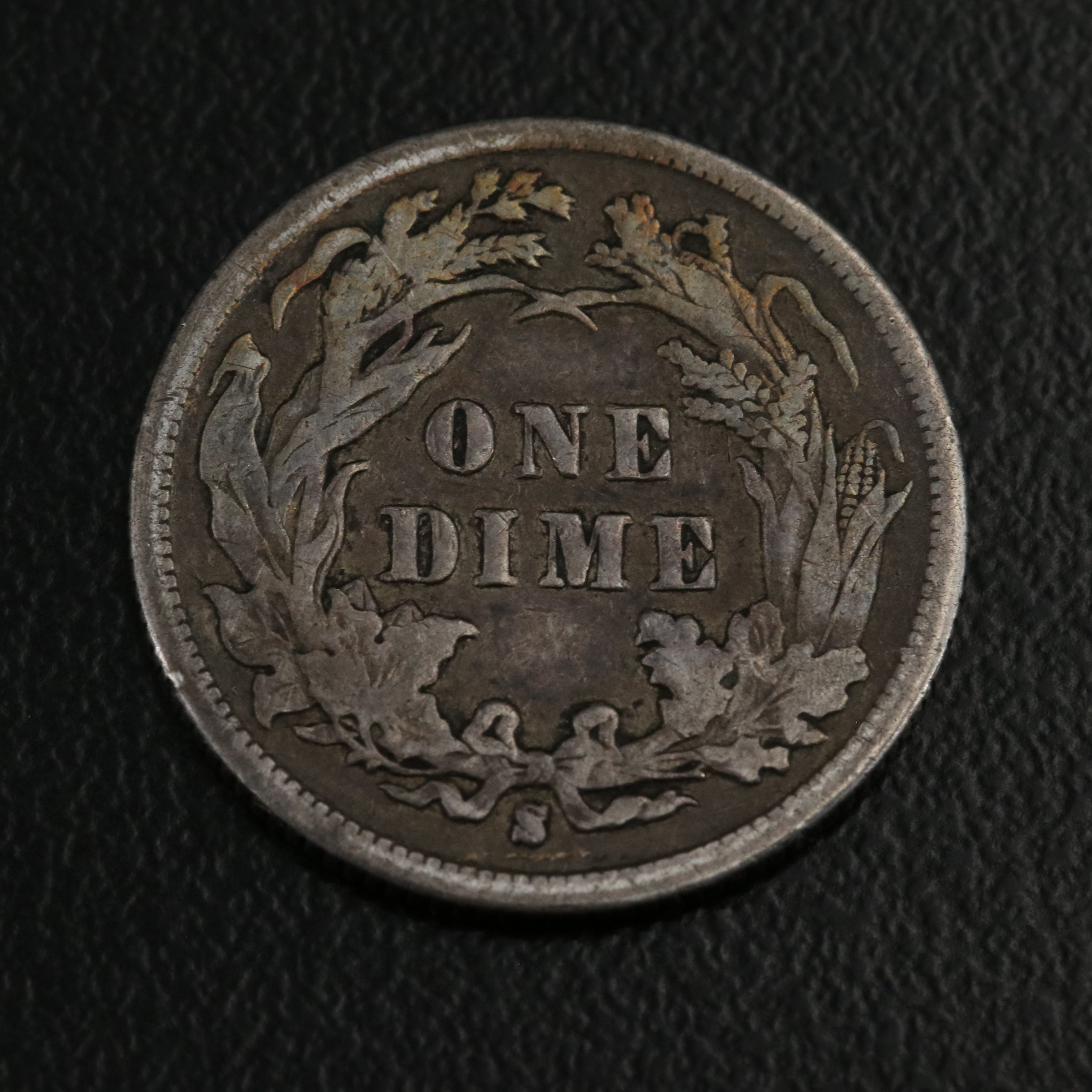 Three Different Seated Liberty Dimes: 1841-O, 1857, and 1891-S